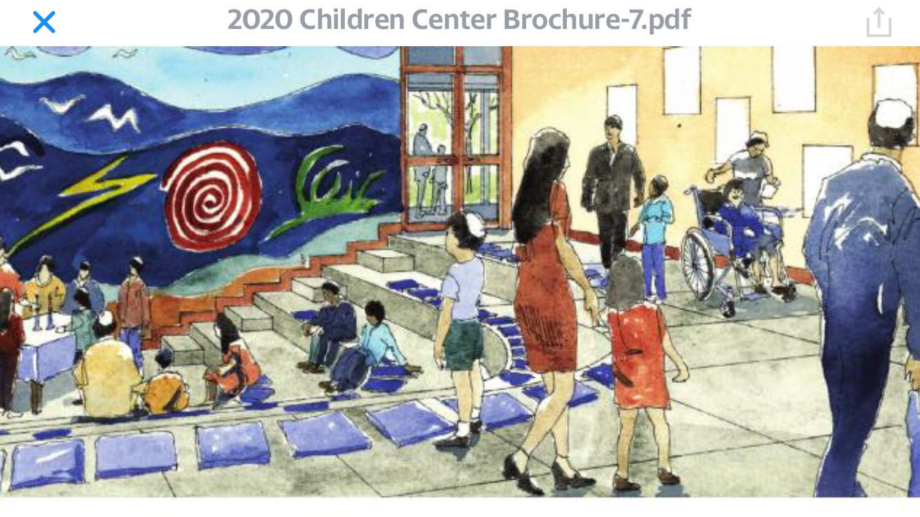 The children's chapel, as shown in a rendering supplied by the synagogoue, will be added to the north side of the building.