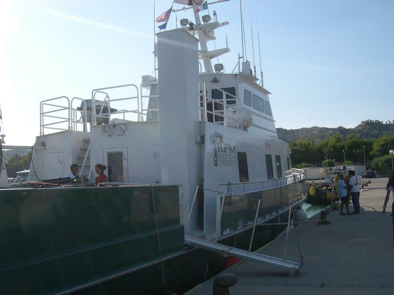 Hercules, the 37-meter research vessel that led the expedition to locate a pair of 200-year-old shipwrecks.