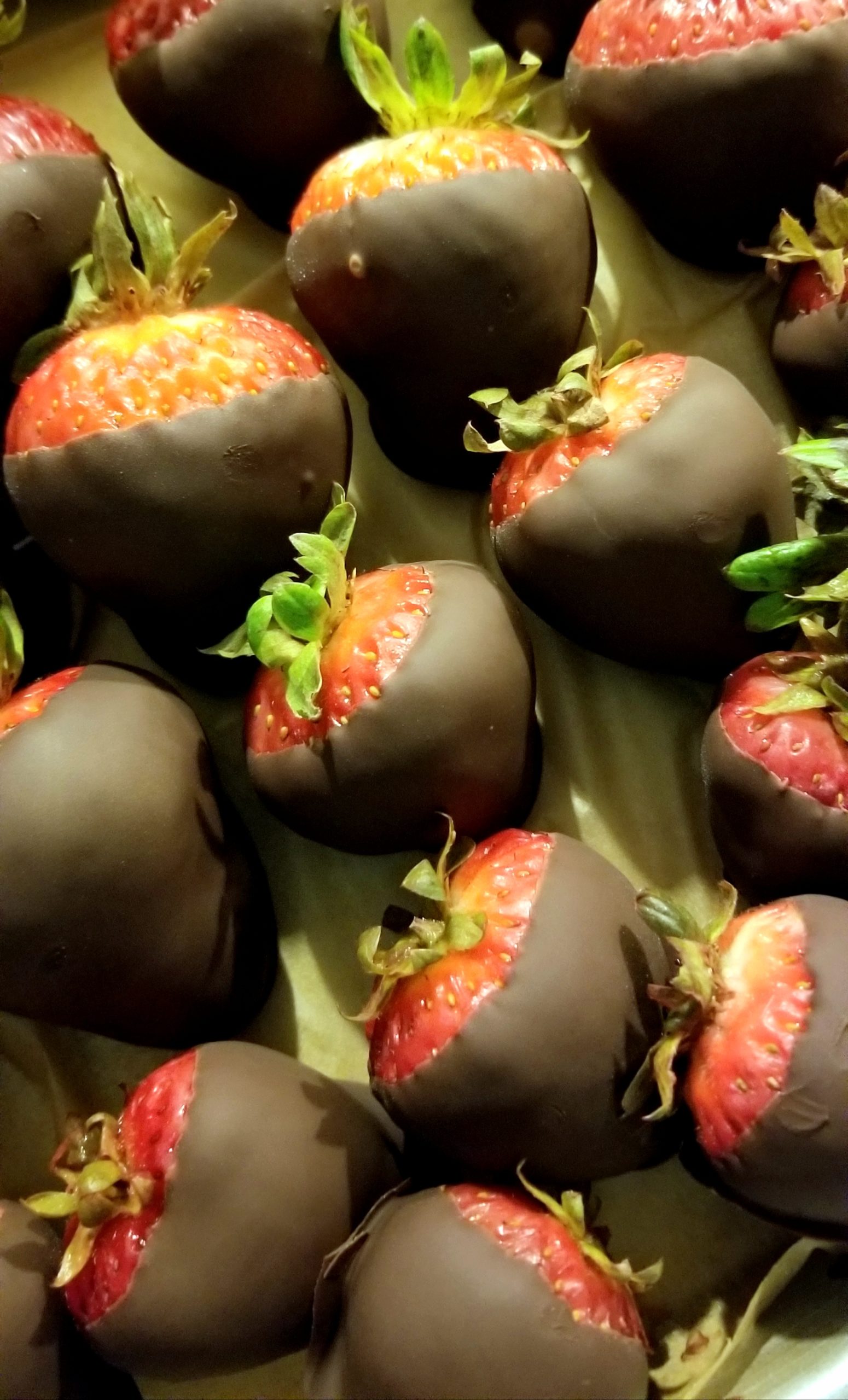 Jessica Craig's chocolate covered strawberries.
