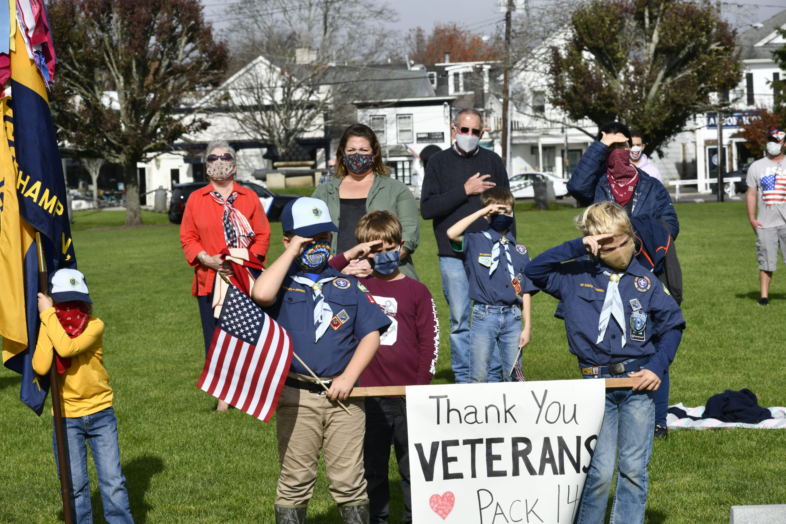 Veterans Day services were hled in Agawam Park in Southampton Village on Wednesday, November 11.
