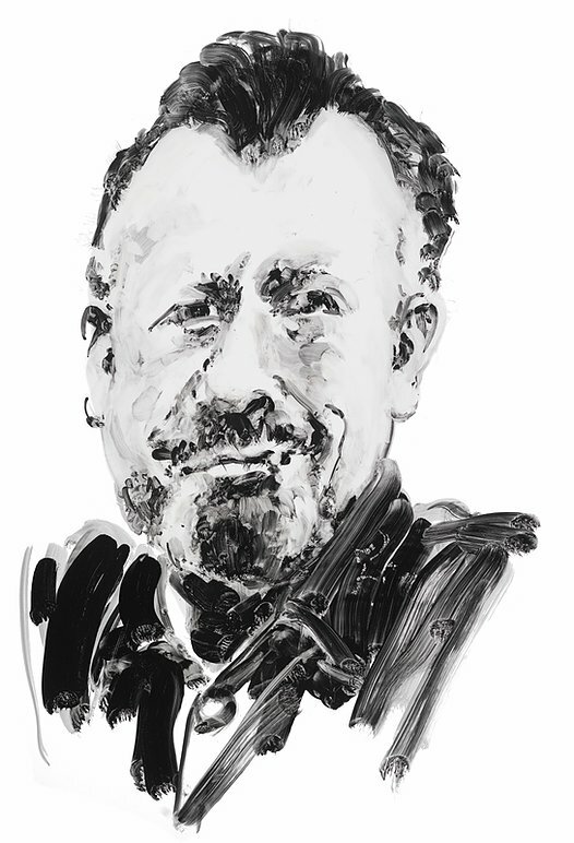 Author John Steinbeck. Portrait by Eric Fischl.