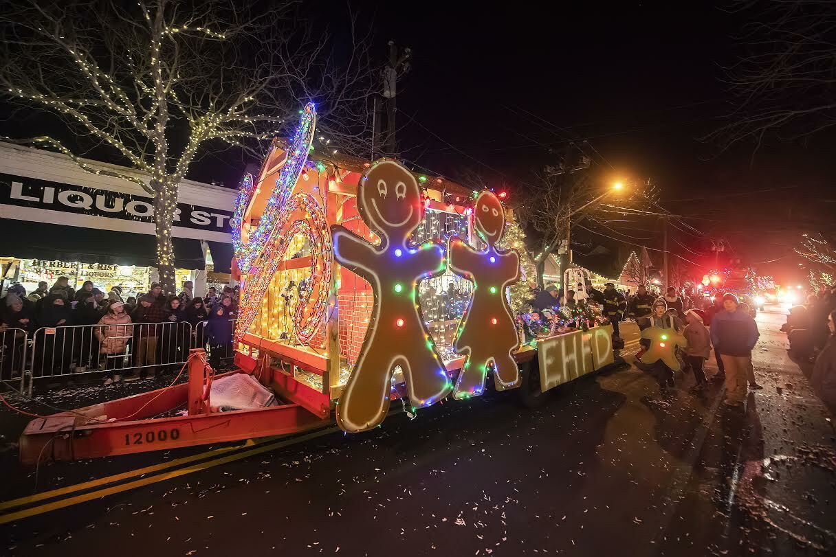 The annual Parade of Lights won't take place in Southampton Village this year. MICHAEL HELLER