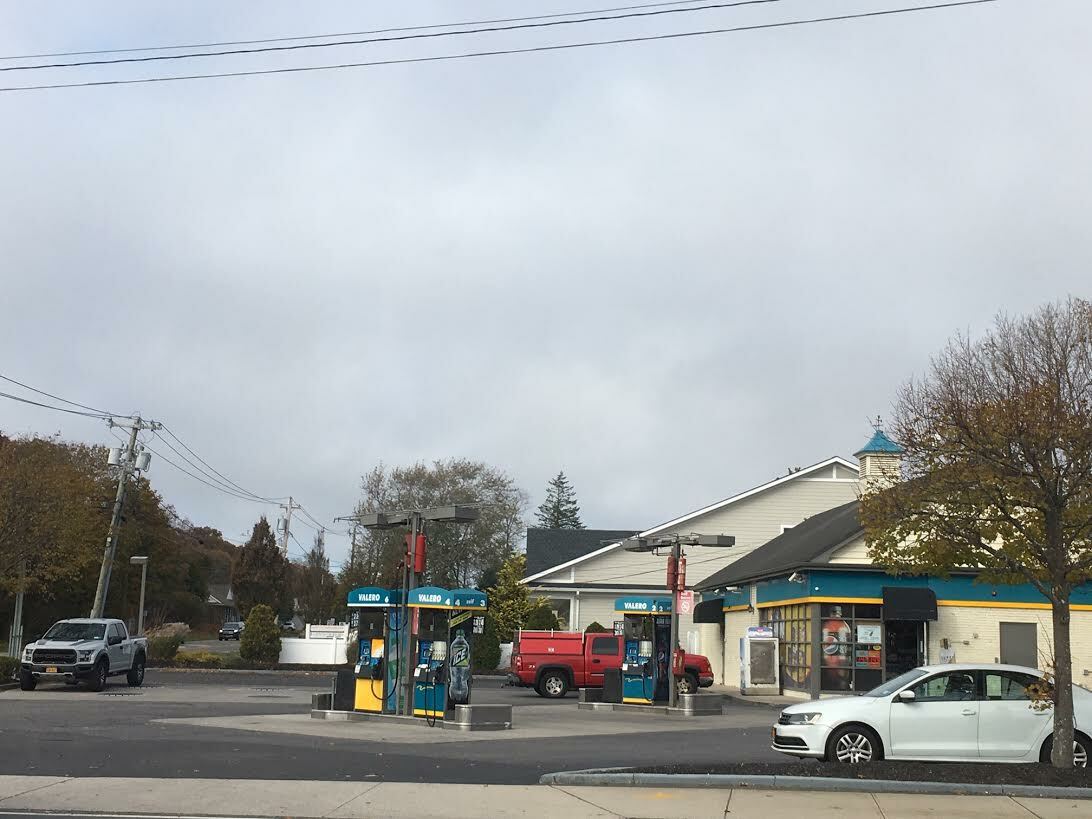 Changes to the Montauk Highway, Westhampton Beach, service station may be in the future. KITTY MERRILL