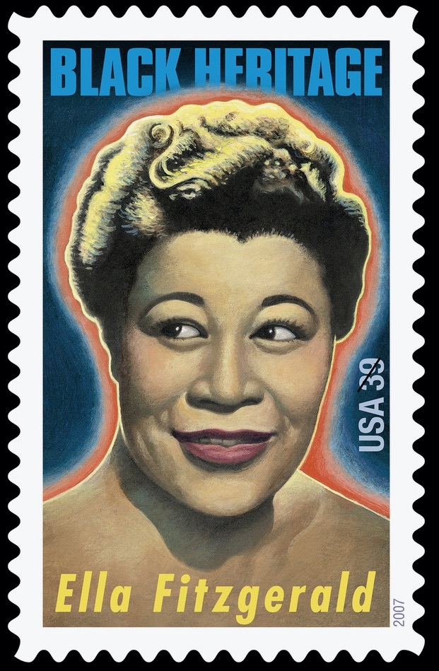 Paul Davis's portraitof Ella Fitzgerald.