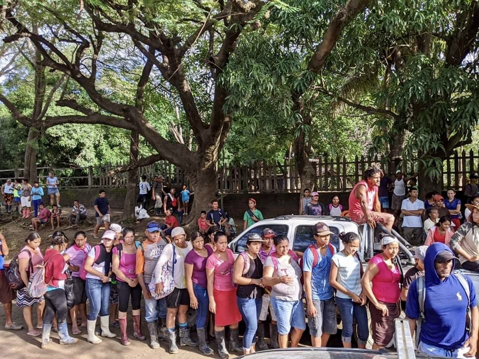 The first day of donation distribution in Nicaragua following the devastation from Hurricanes Eta and Iota.