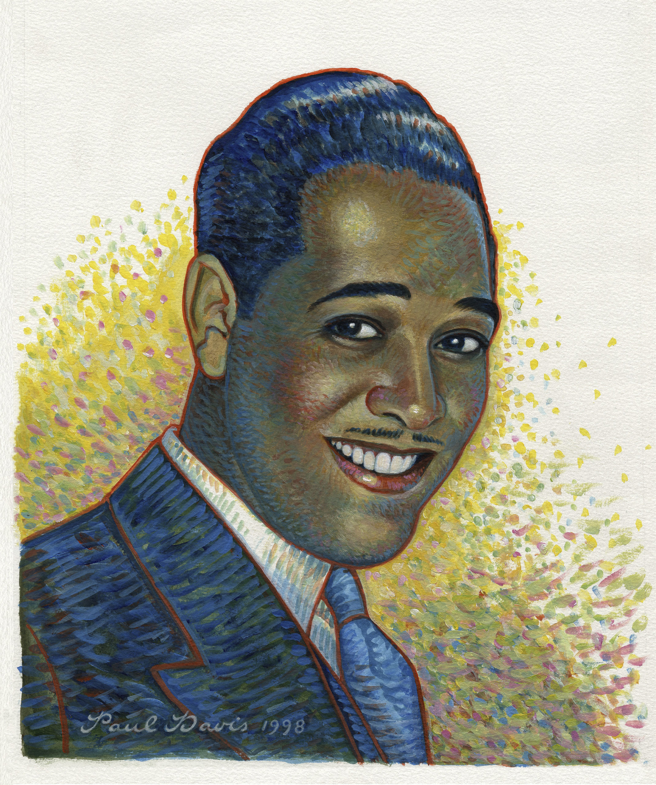 Paul Davis's portrait of Duke Ellington.