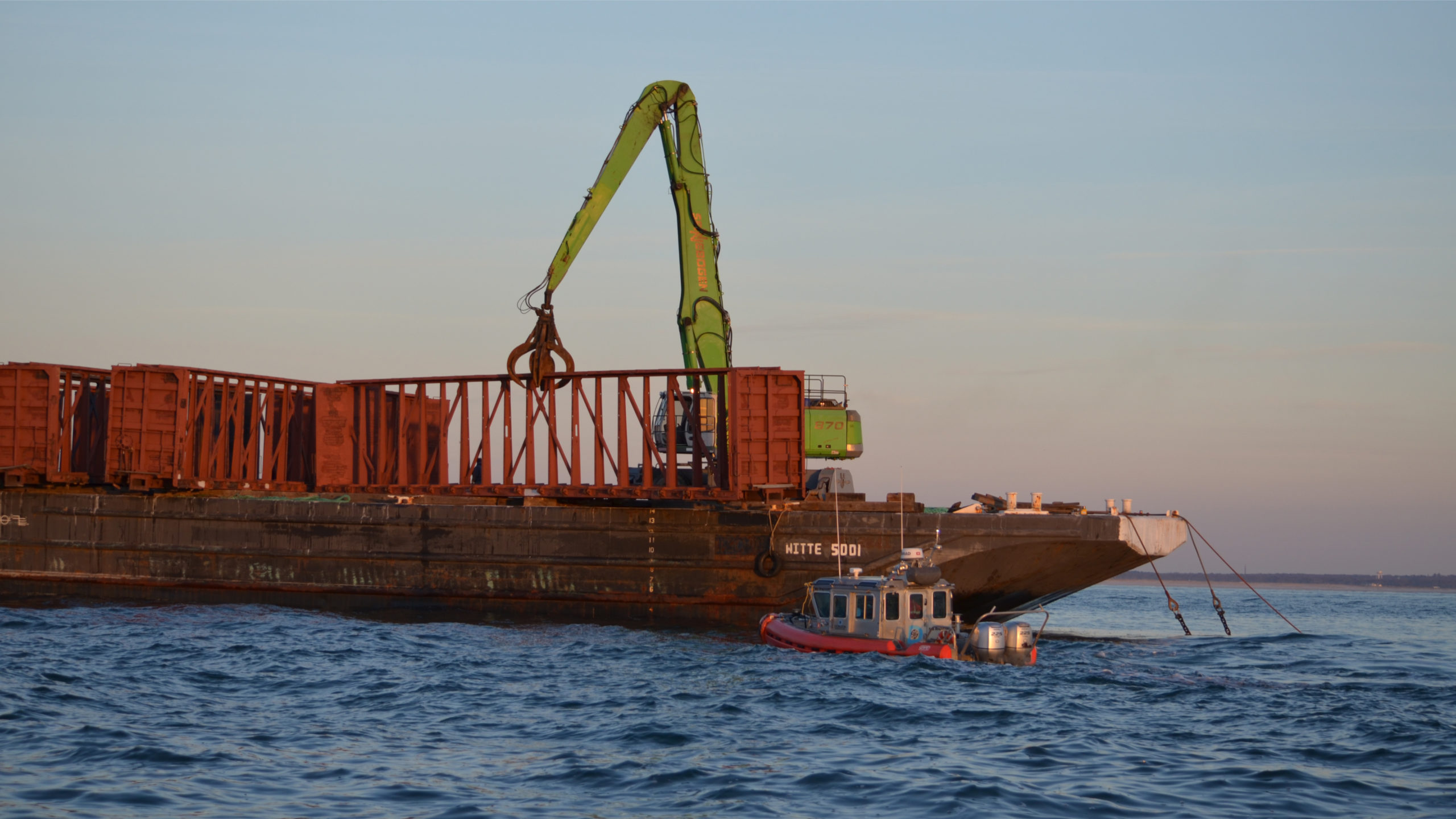 Eleven Wells Fargo rail cars were recently added to the Shinnecock and Moriches artificial reefs.