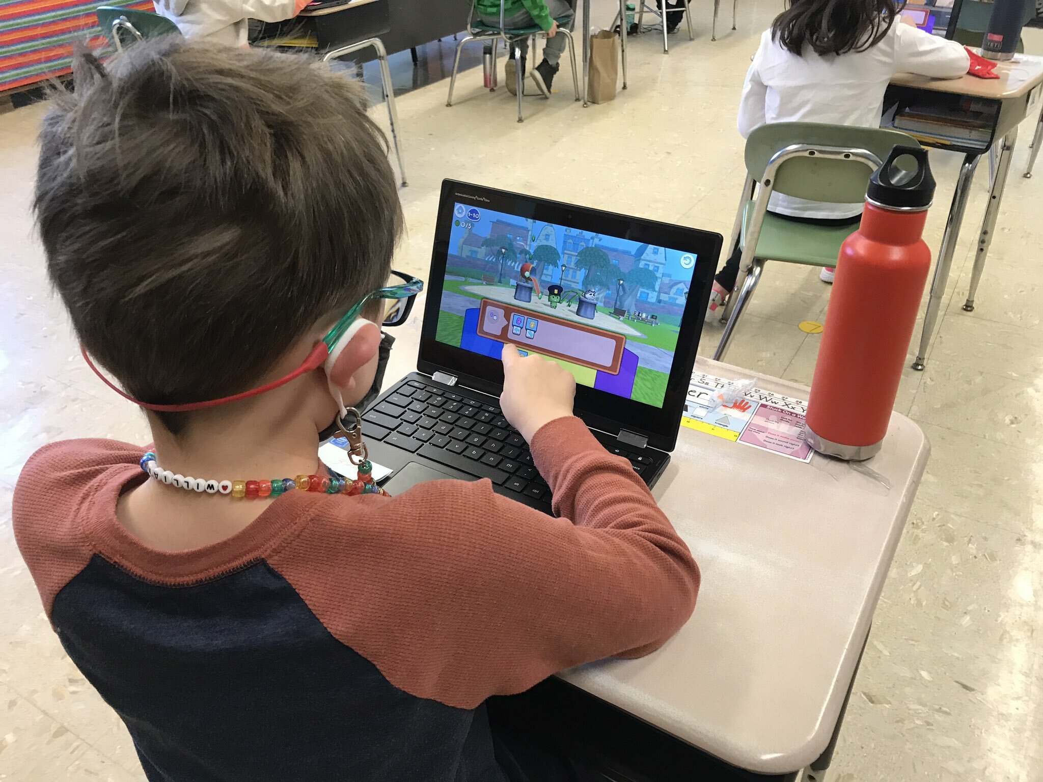 Hampton Bays Elementary School students are learning to code using CodeSpark. 