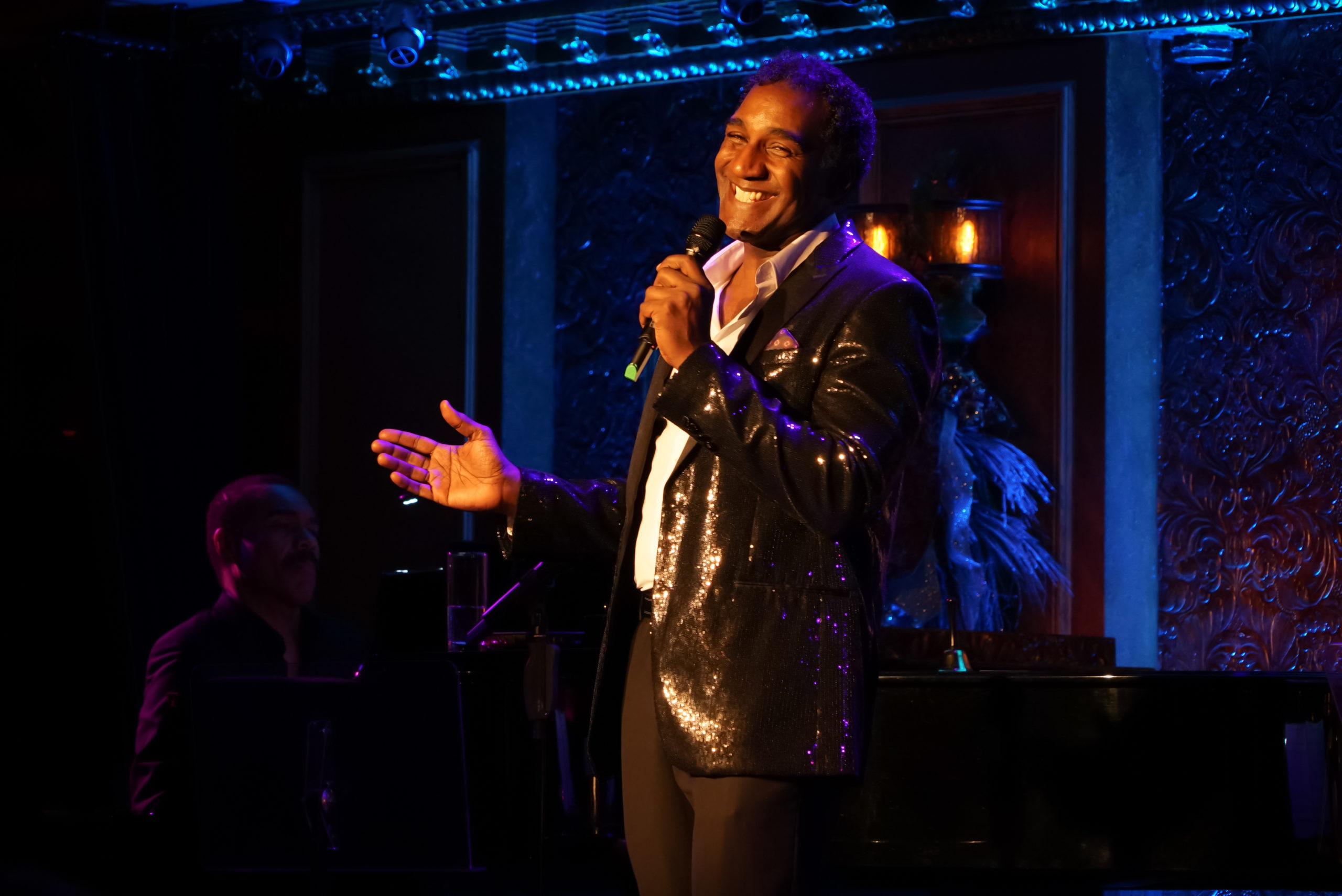 Norm Lewis performing at Feinstein’s/54 Below.