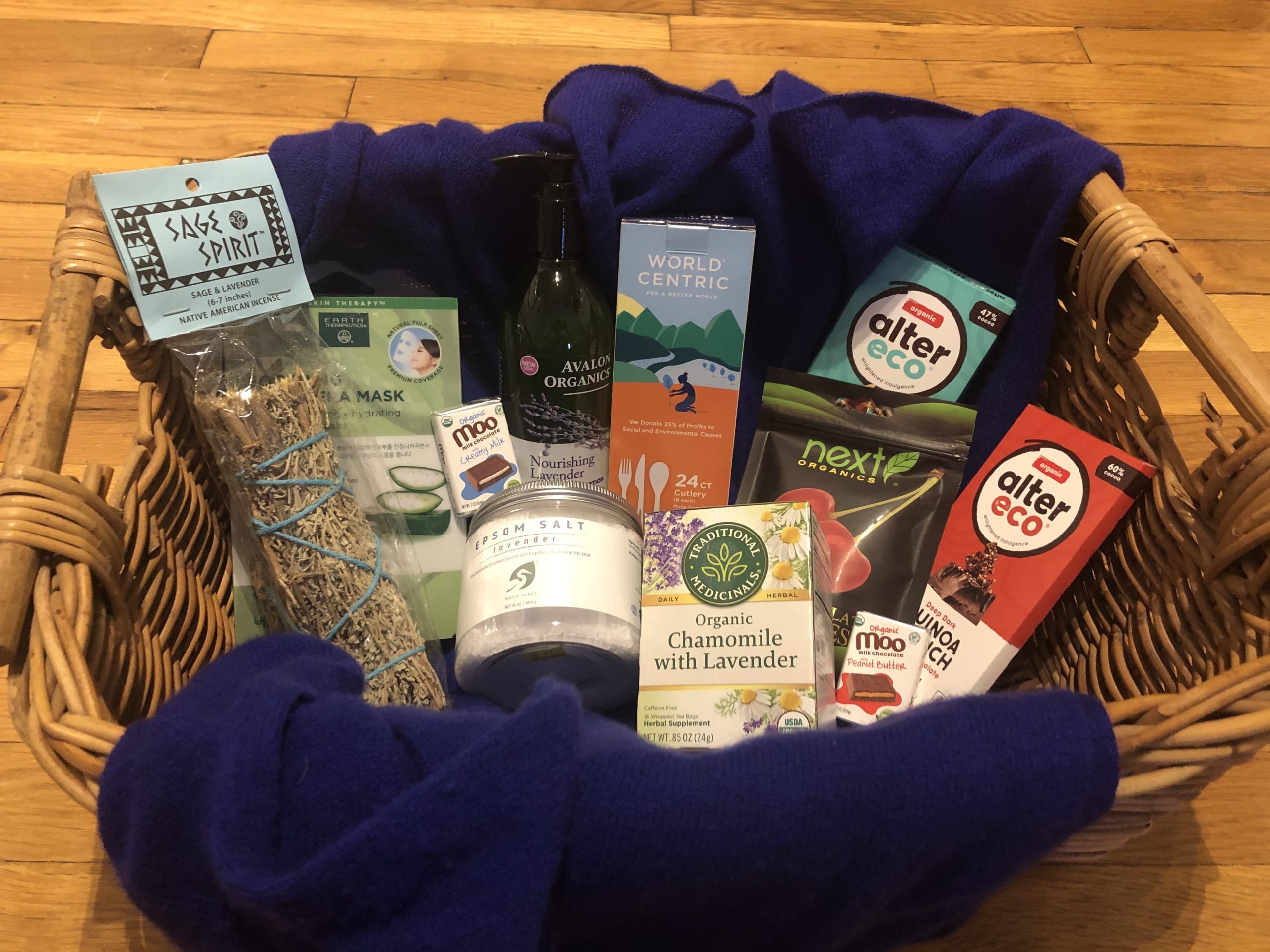 Assemble your own organic gift basket with items from Second Nature.