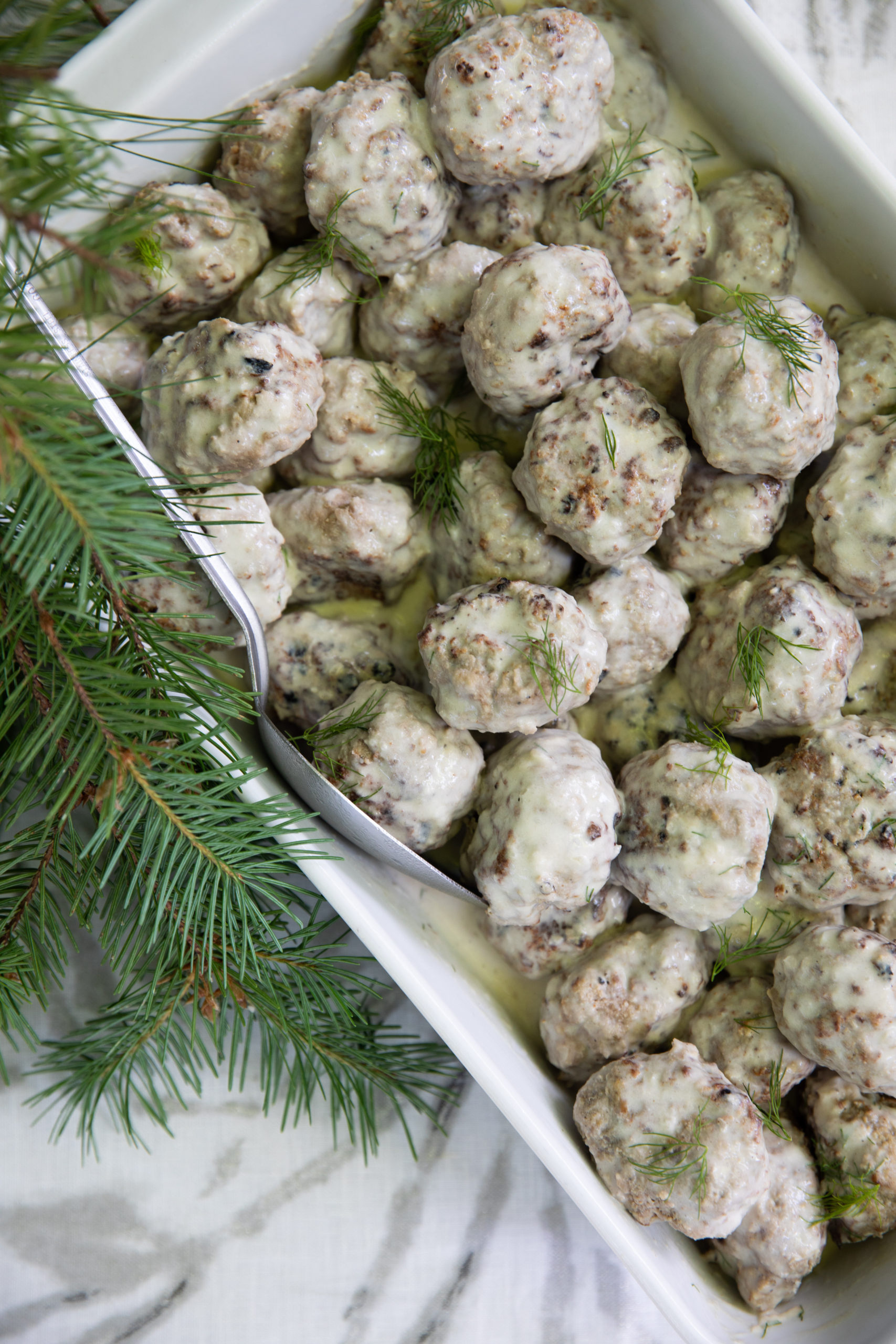 Swedish meatballs from the Loaves & Fishes Farm Series cookbooks.