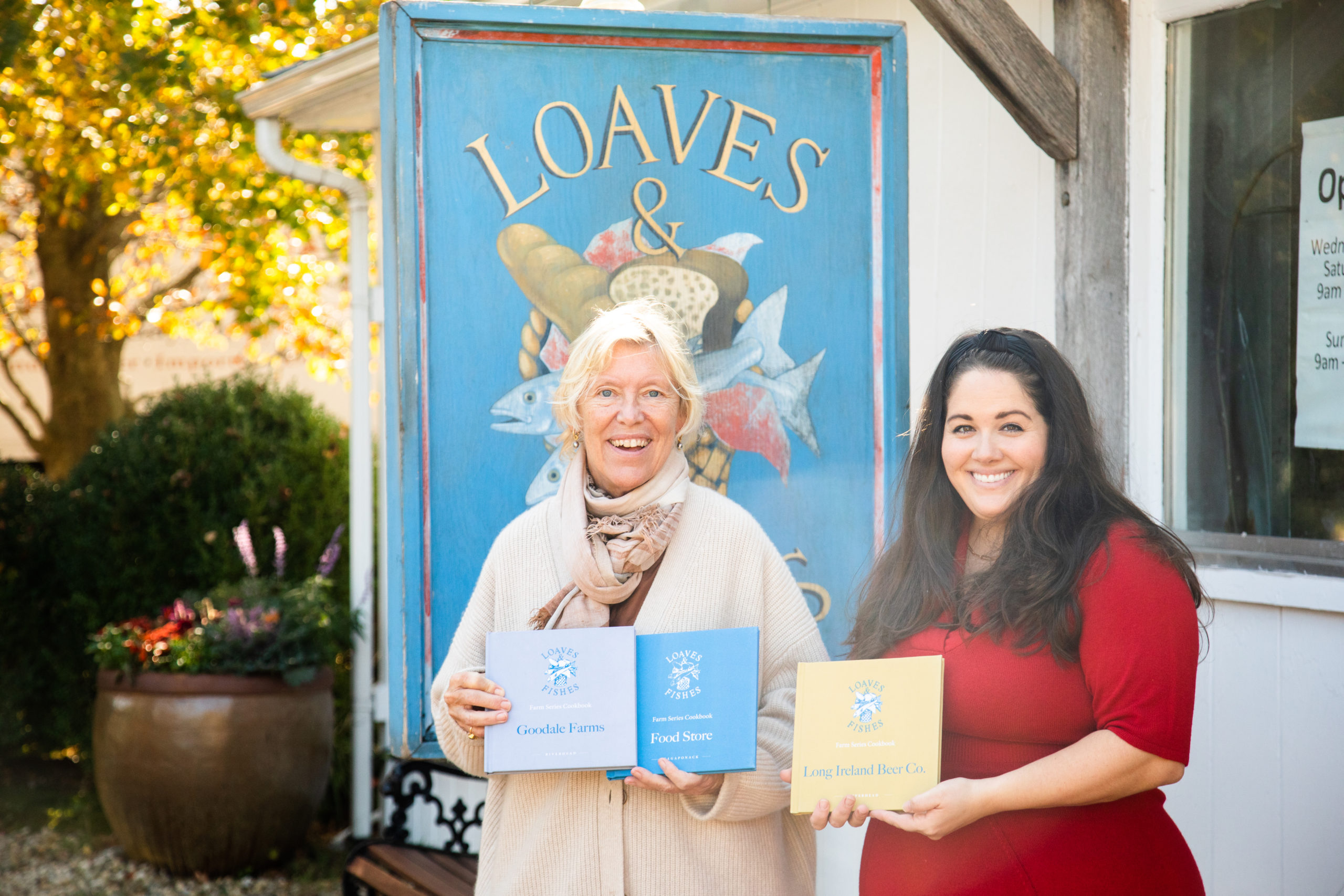 Sybille van Kempen and Licia Kassim Householder, authors of the Loaves & Fishes Farm Series.
