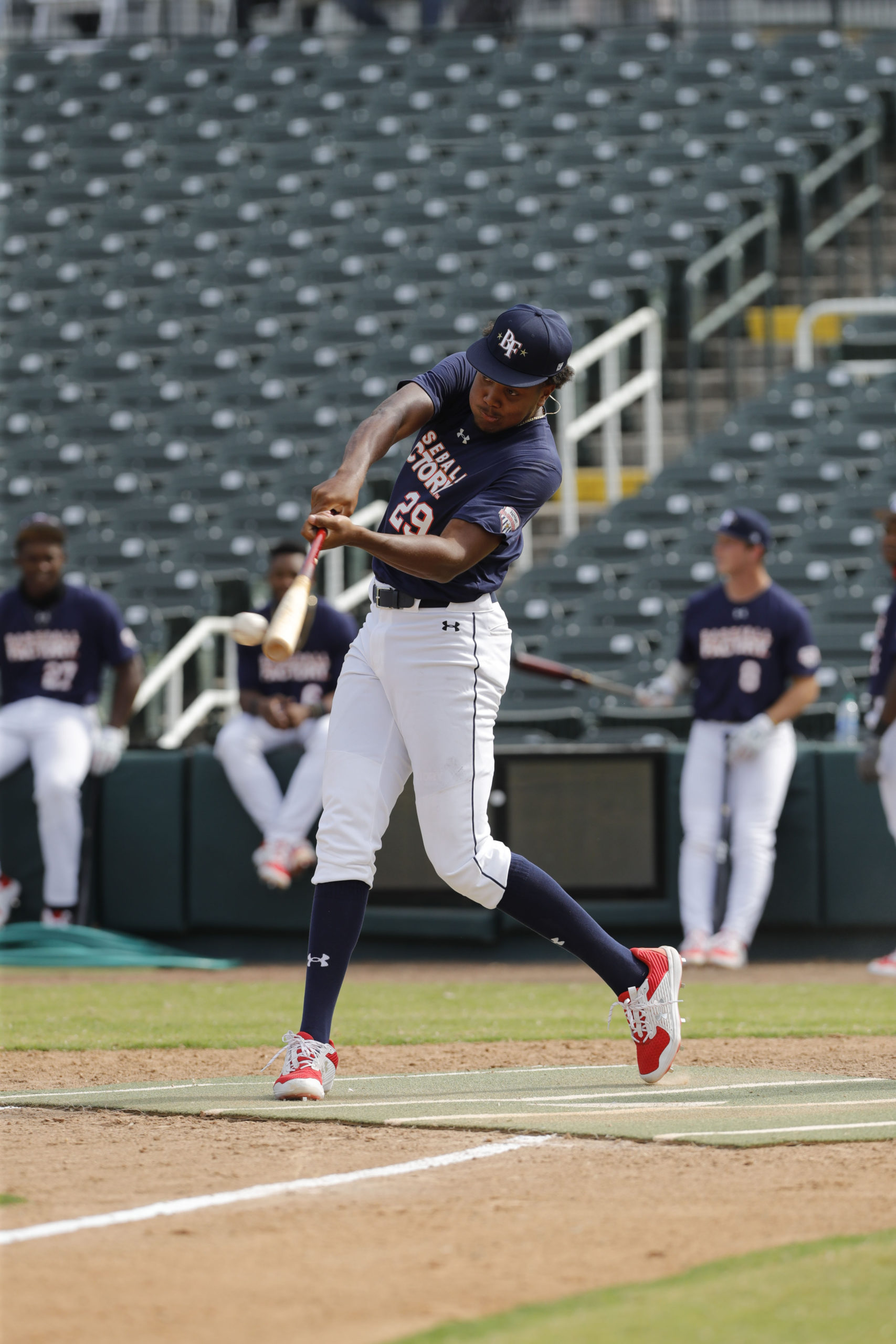 James Wood, the son of former Bonac basketball star Kenny Wood, is one of the top rated outfield prospects in the country, and recently signed a letter of intent to play at Division I Mississippi State next year. Wood is also expected to be chosen early in the 2021 MLB Draft. EDDIE KELLY/PROLOOK PHOTOS