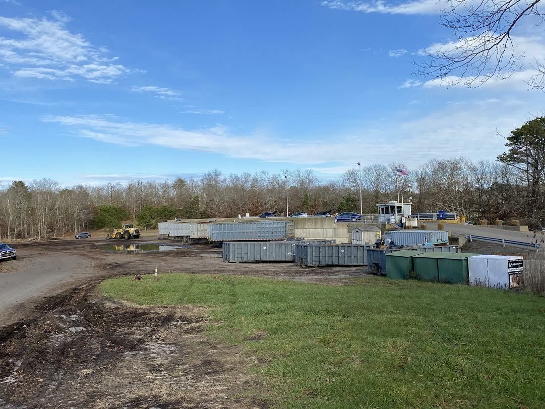 Southampton Town may soon require self haulers to buy permits to bring their recyclables to transfer stations like the one in Hampton Bays. DANA SHAW