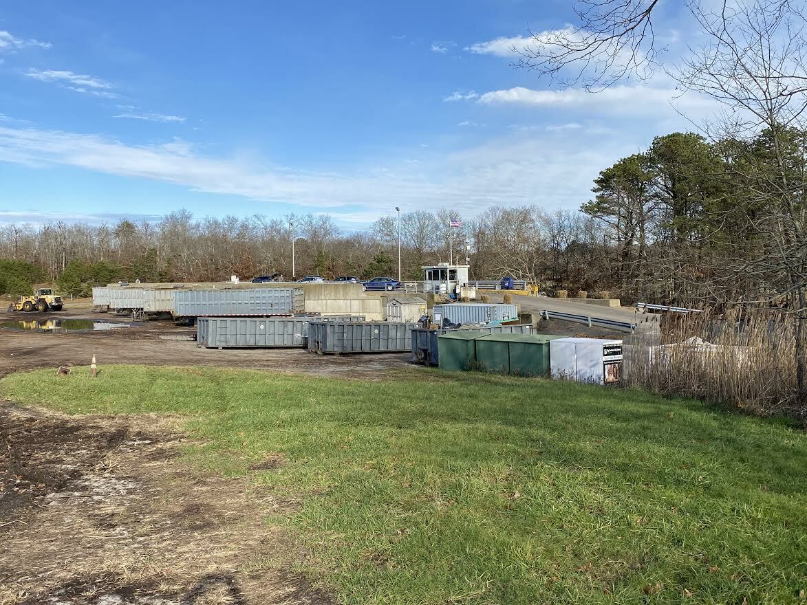 Southampton Town may soon require self haulers to buy permits to bring their recyclables to transfer stations like the one in Hampton Bays. DANA SHAW