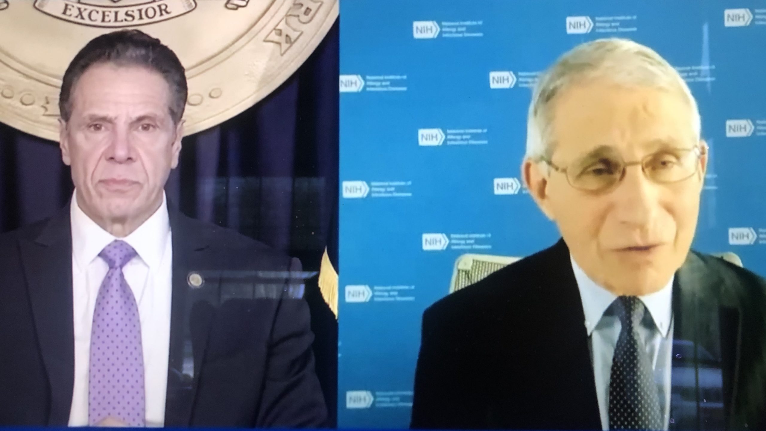 Dr. Anthony Fauci held a joint press conference with New York State Governor Andrew Cuomo on Monday to discuss the state's response to the resurgence of COVID-19. 