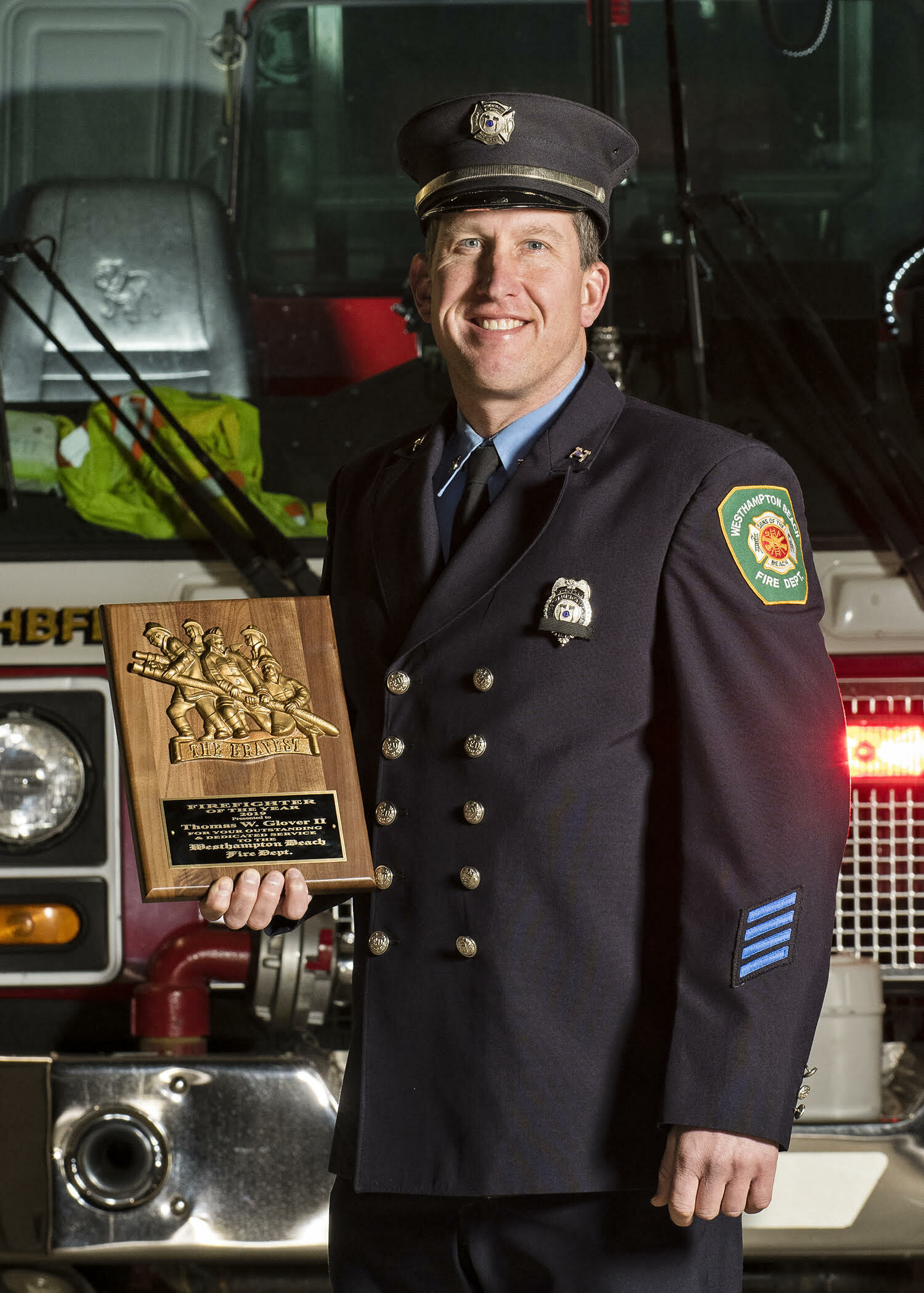 Firefighter of the Year, Ex-Captain Tom Glover.