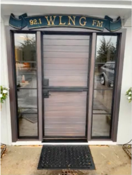 A new Dutch door that was installed at WLNG's studio in Redwood was approved.