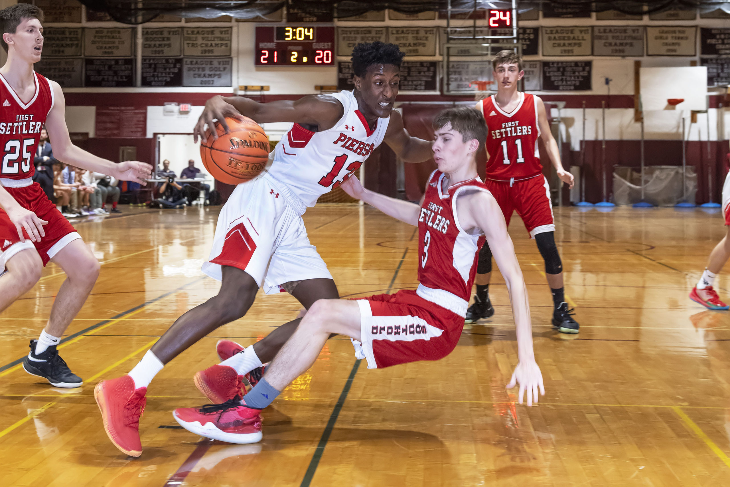 On Monday night Sag Harbor Schools Superintendent Jeff Nichols recommended against allowing Pierson’s middle school, junior varsity, and varsity basketball teams back on the hardwood.  EXPRESS FILE