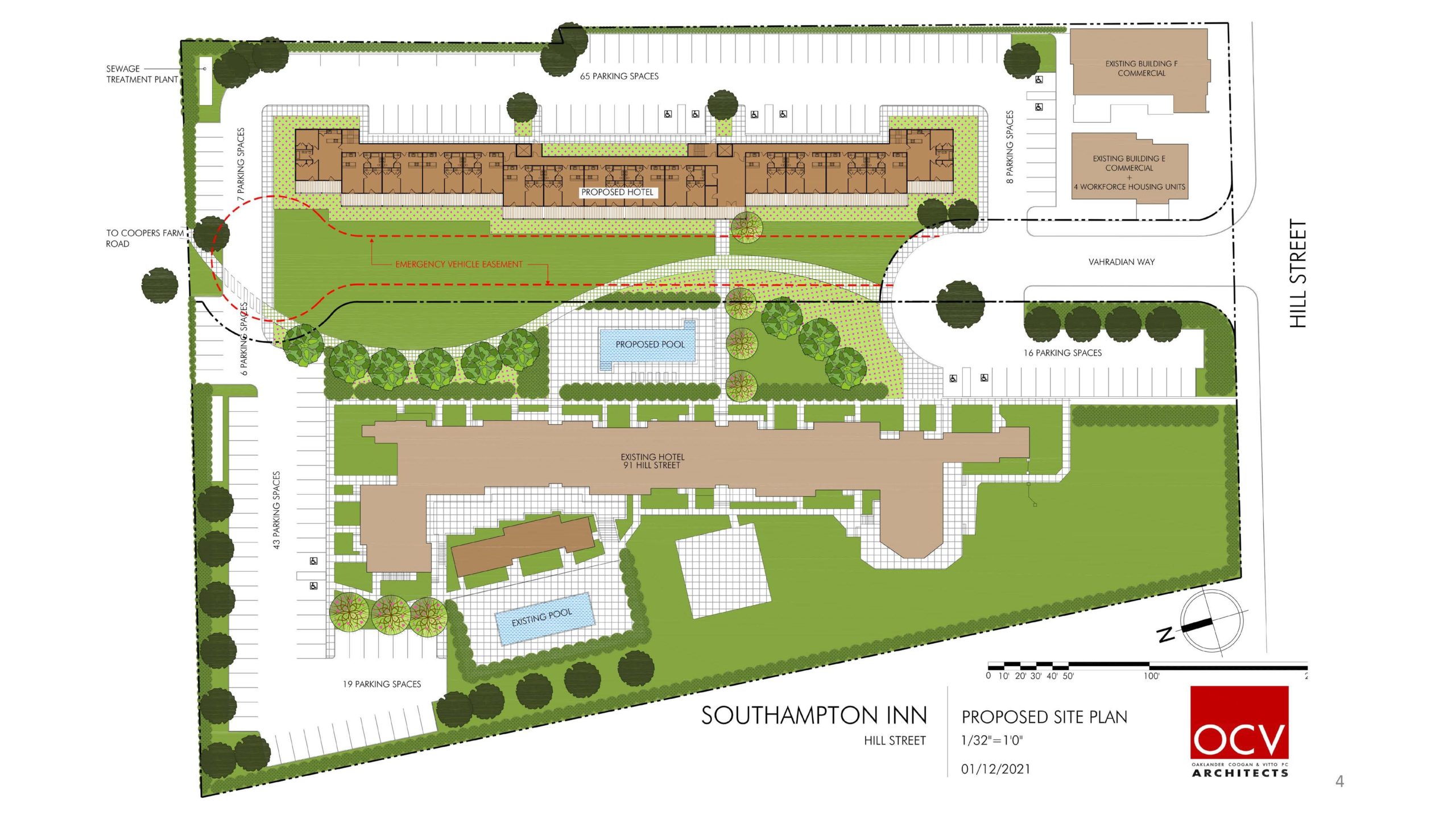 A rendering of the proposed plan for 71 Hill Street.
