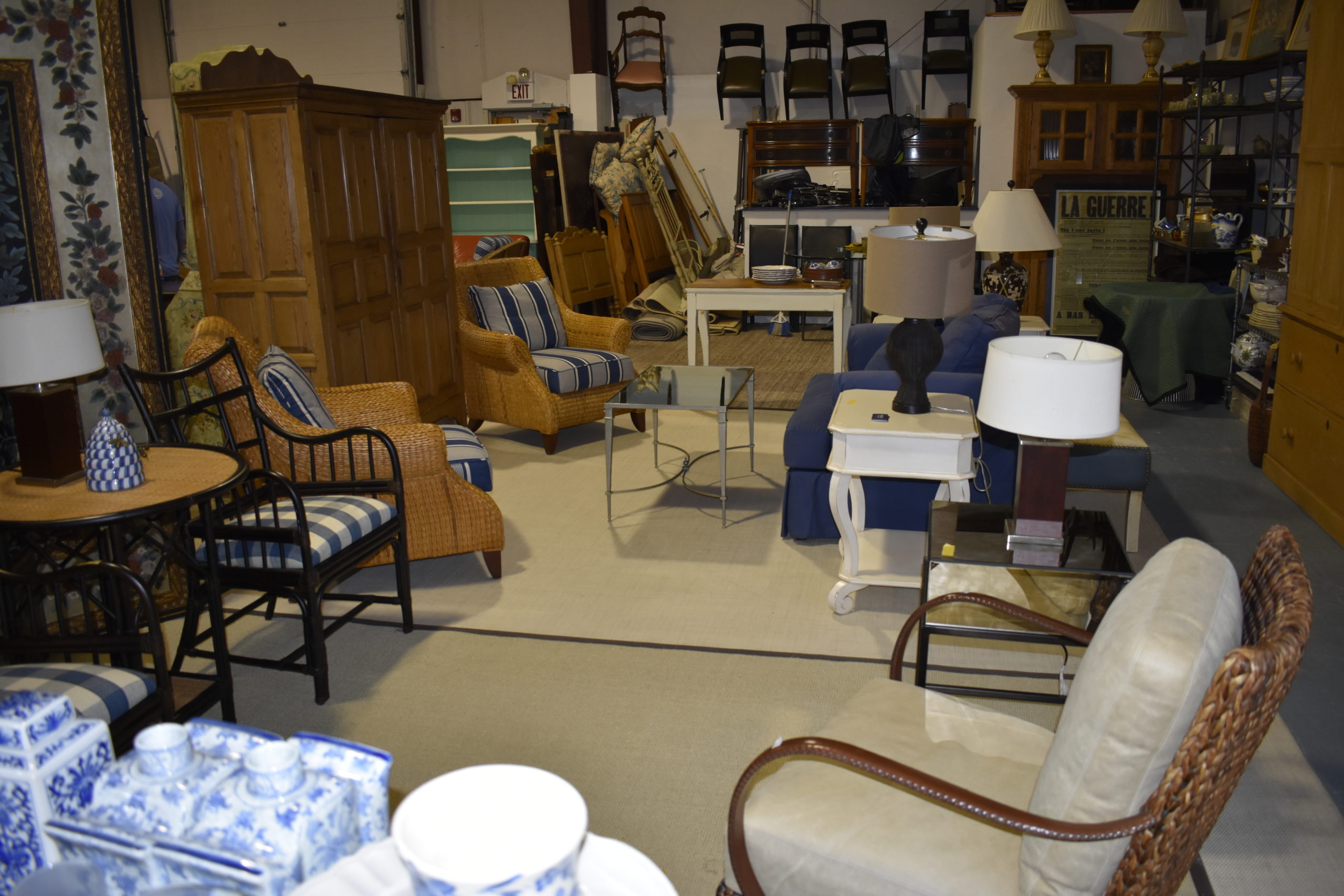 The Privet Estate Sales warehouse in Quogue.