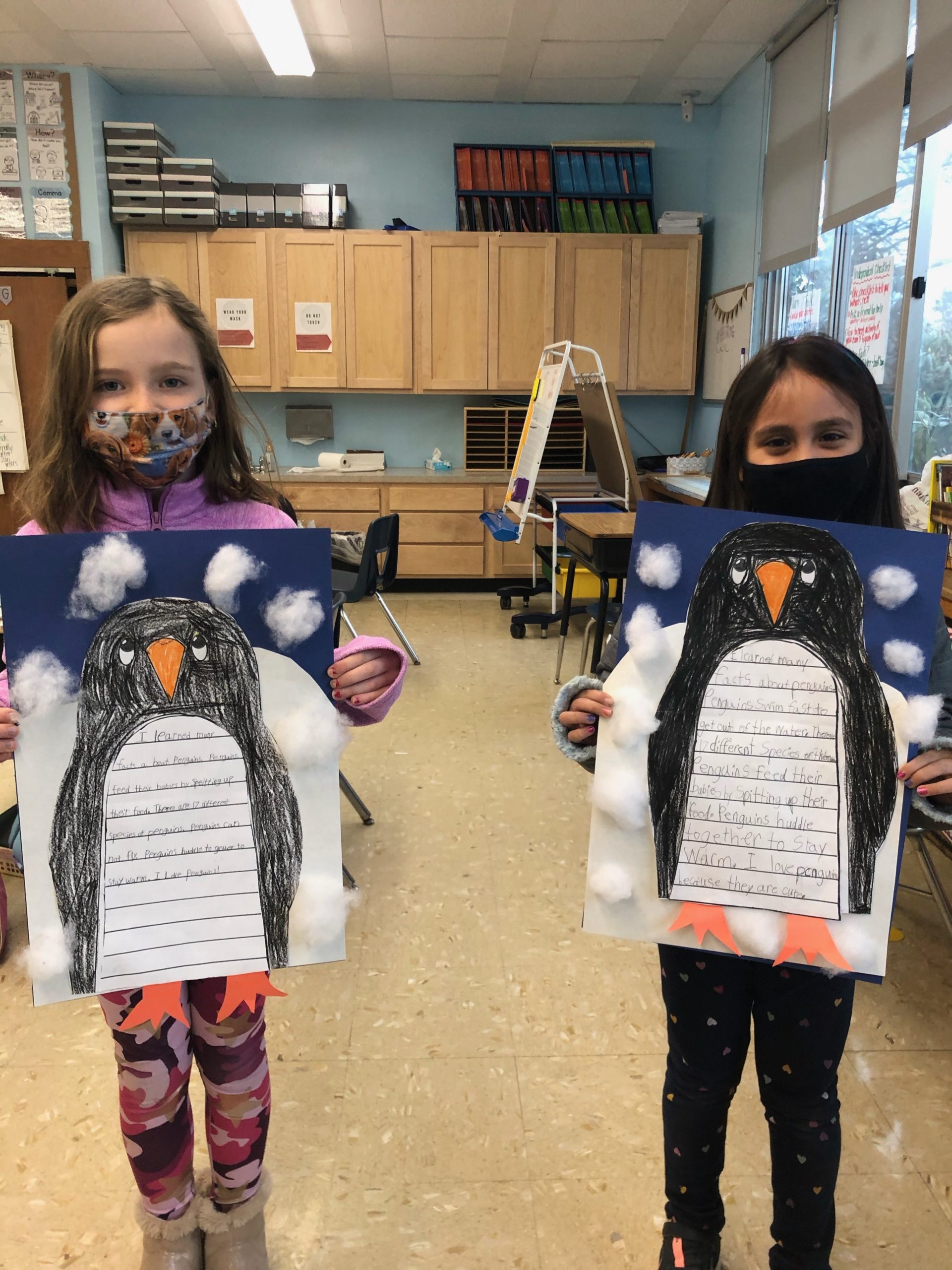 Hampton Bays Elementary School second graders learned more about penguins recently.