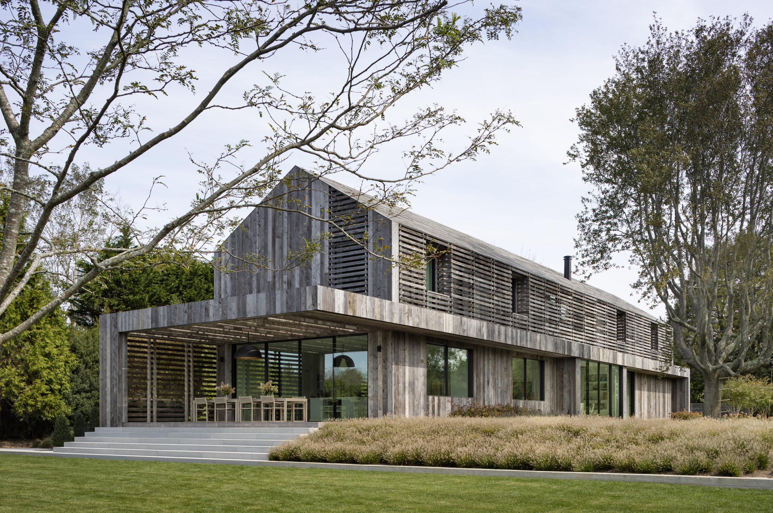 Architectural firm Birdseye in Richmond, Vermont, won a Merit Award for Lathhouse in Sagaponack.