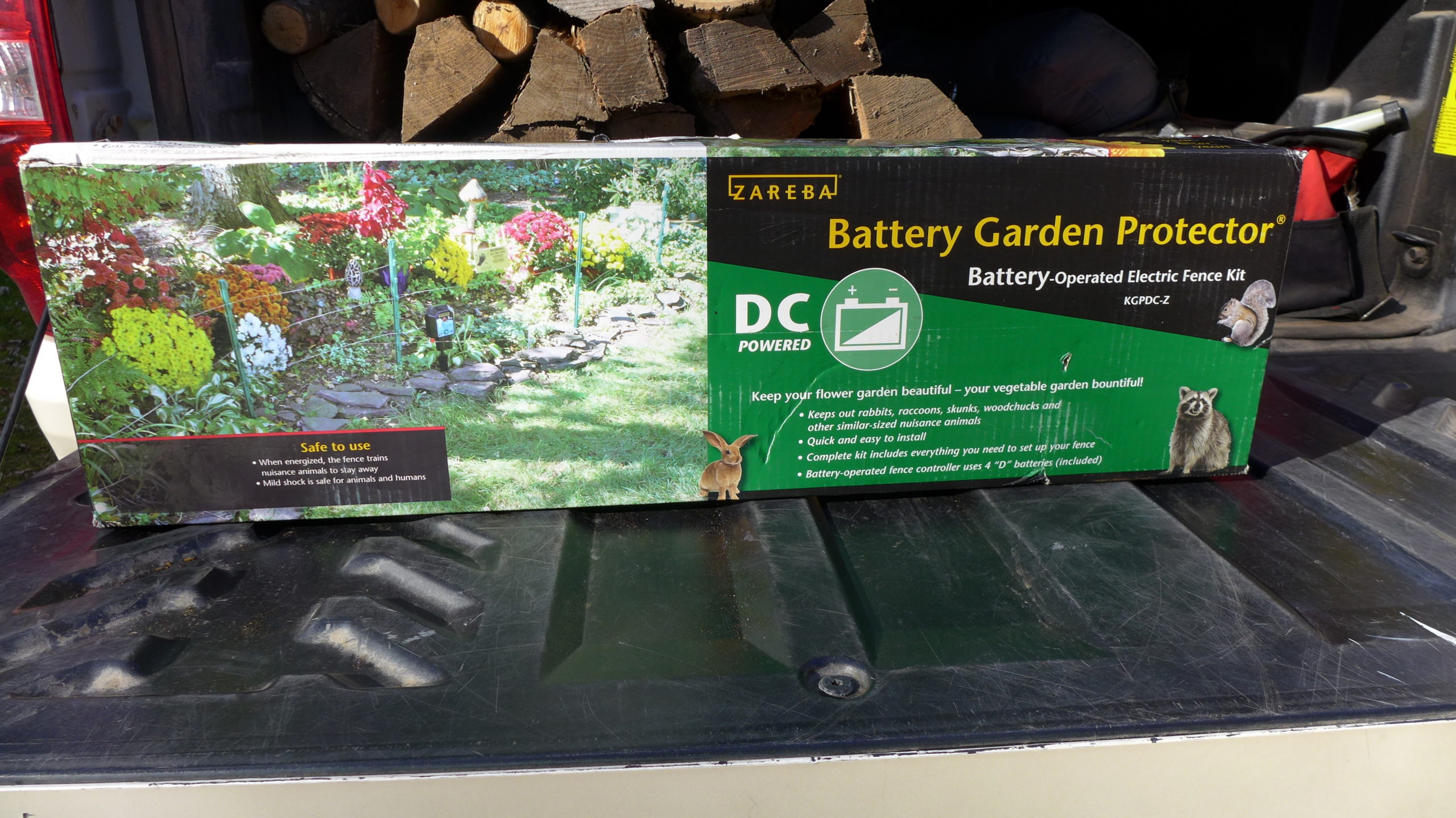 The Zebra Battery Garden Protector is about $120 for a starter electric fence that can protect most modest-size home veggie gardens.