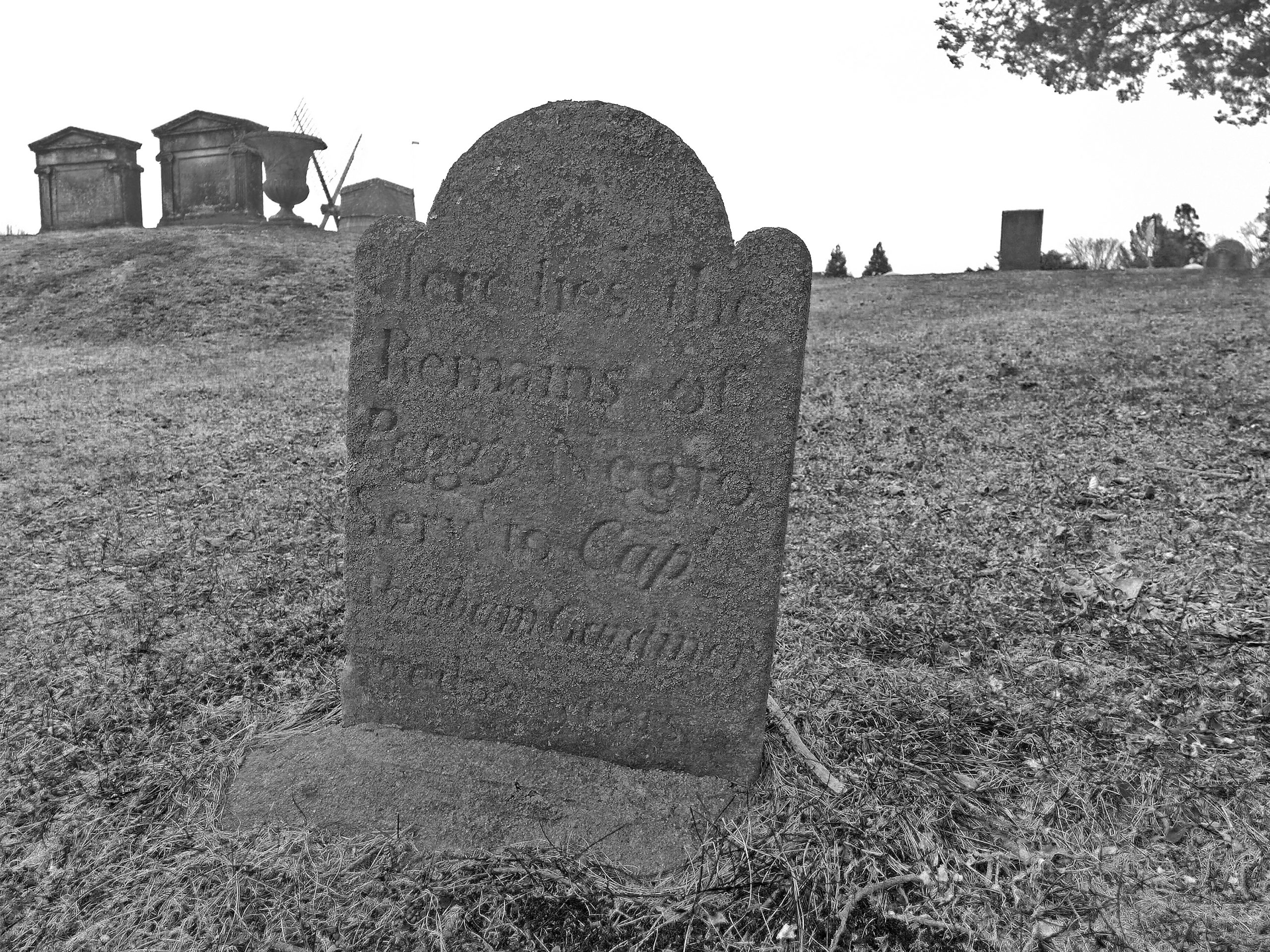 Peggy is one of only two to have the only known headstones for people who had been enslaved in the Town of East Hampton, out of hundreds who we now know lived here.
                                           Courtesy Plain Sight Project