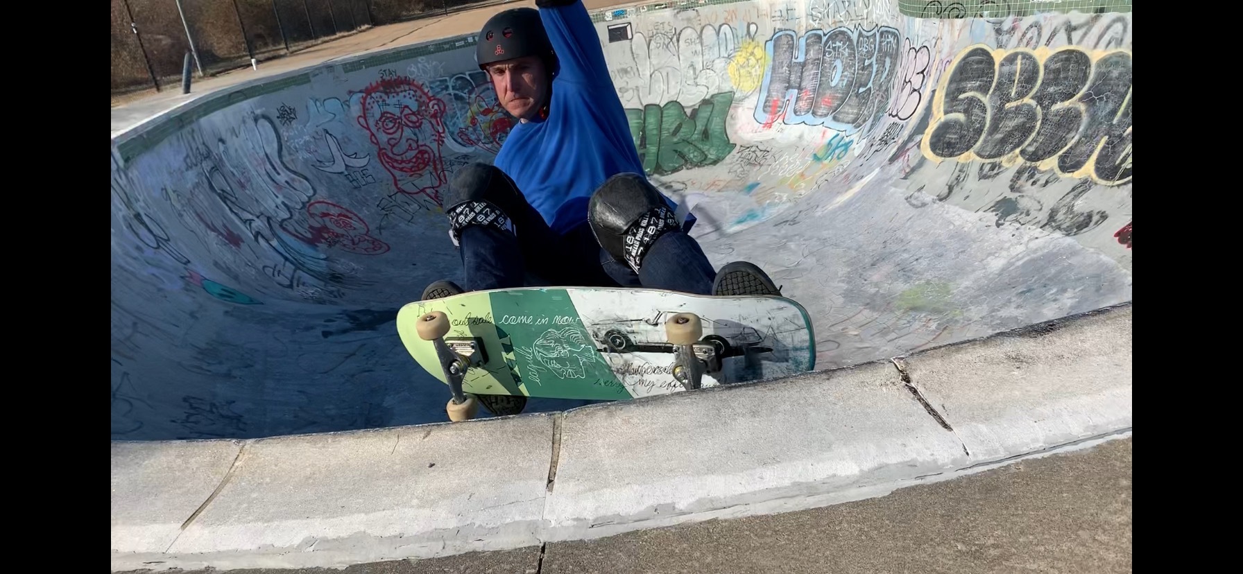 Vera Ryan shreds the inside of a Montauk Skate Park bowl.