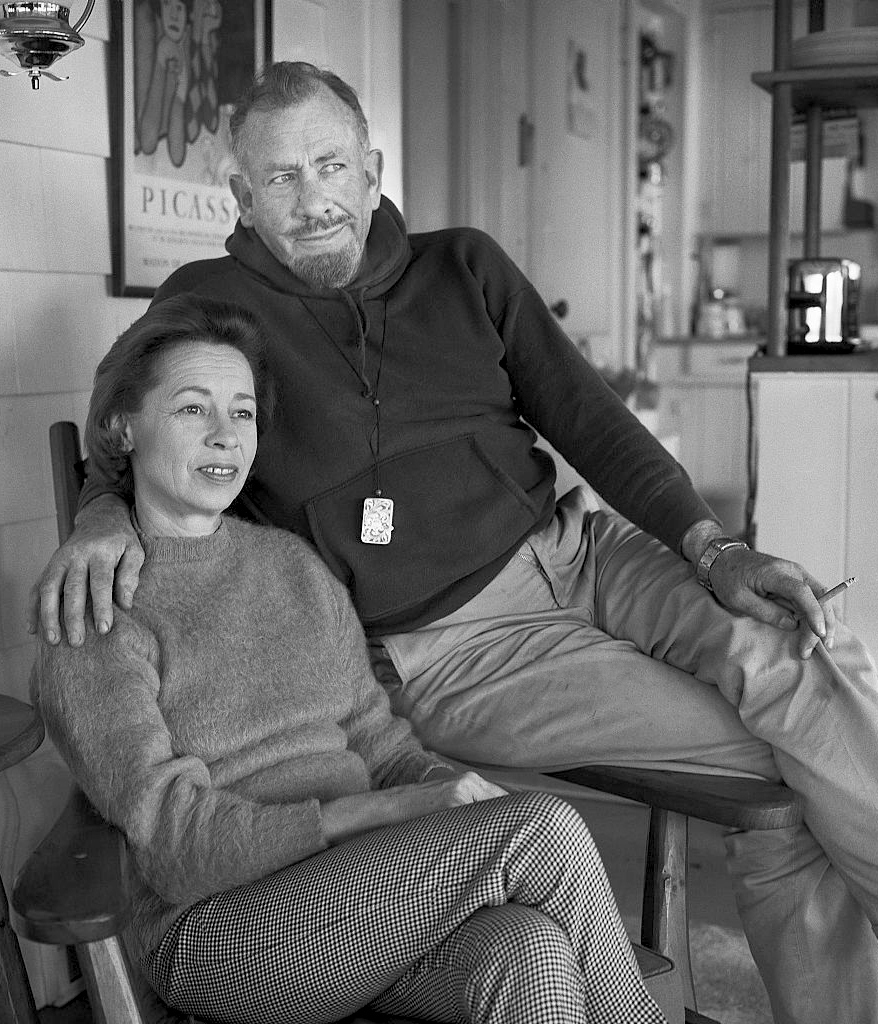 John and Elaine Steinbeck in 1950.