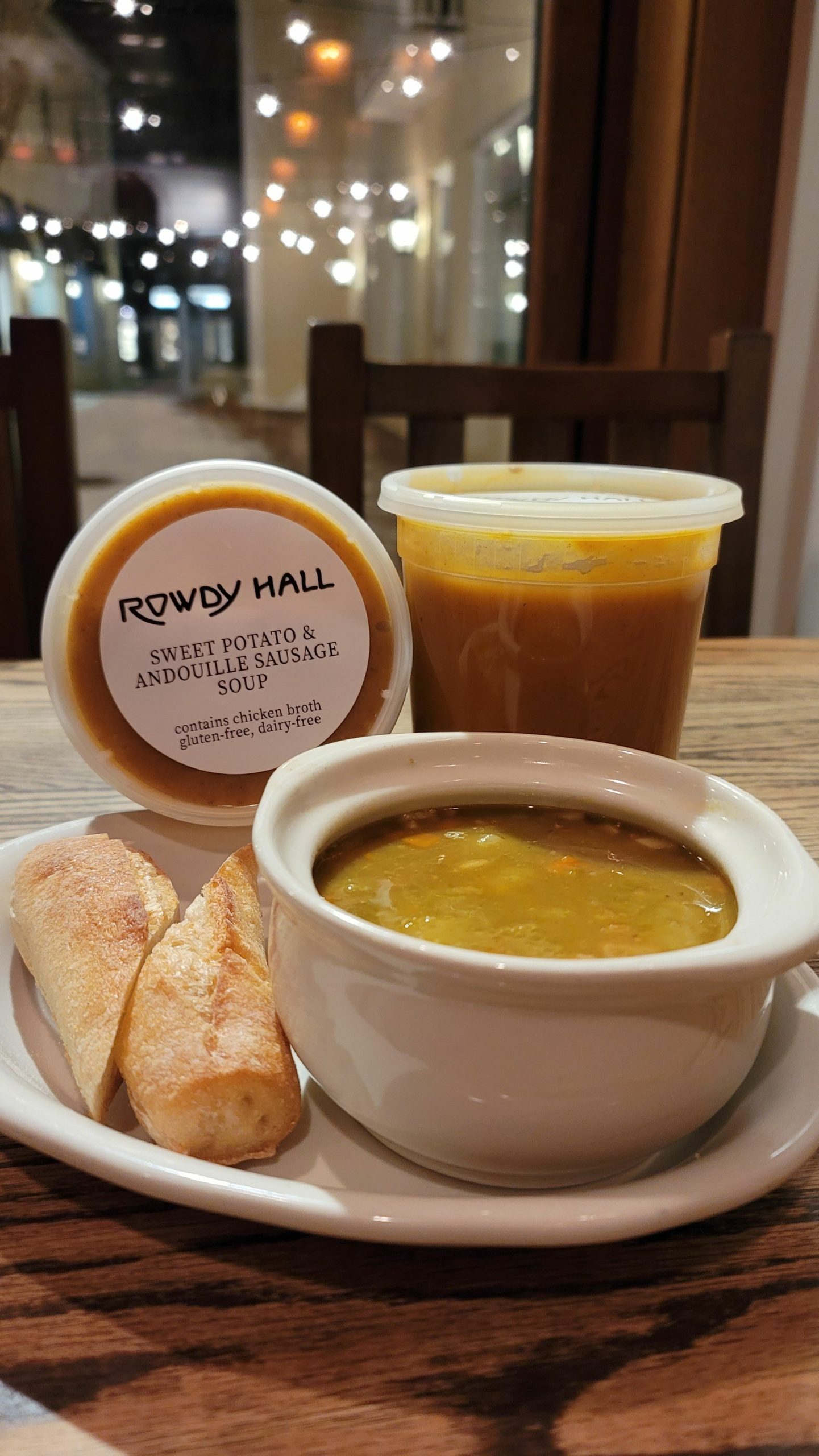 East Hampton's Rowdy Hall is offering soup to go.