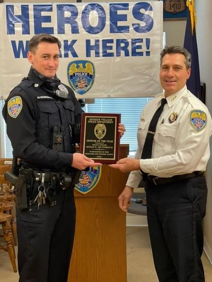Ronan Seltenreich, a Westhampton Beach High School graduate and Army veteran, was named Officer of the Year by the Quogue Village Police Department.