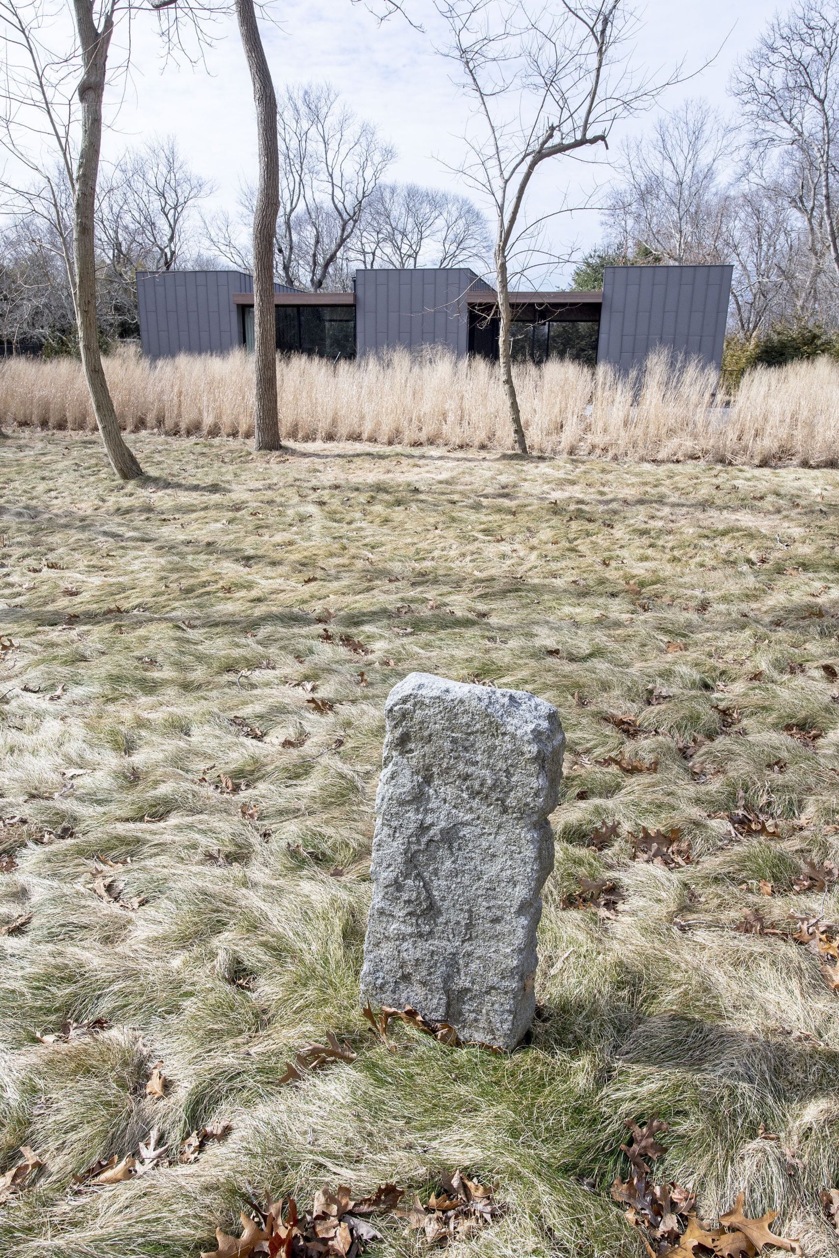 The namesake milestone on Aaron Zalneraitis's property.