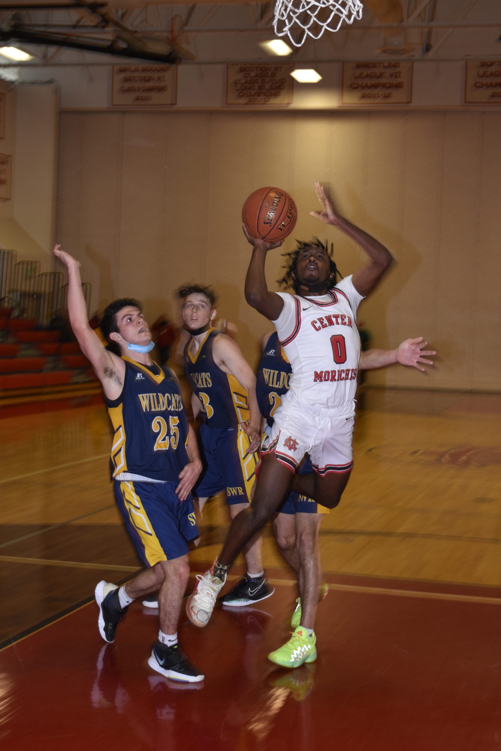 Center Moriches senior Dayrien Franklin scored a team-high 20 points in Sunday's victory.