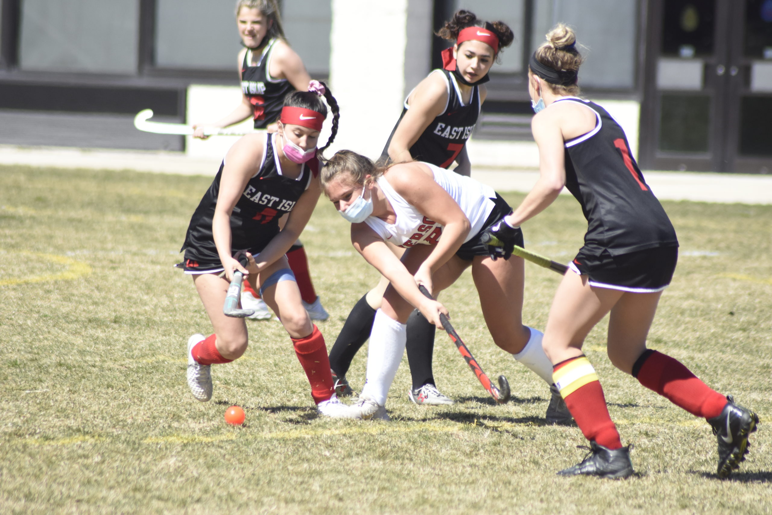 Pierson's Lily Perello steps in to cause a turnover.