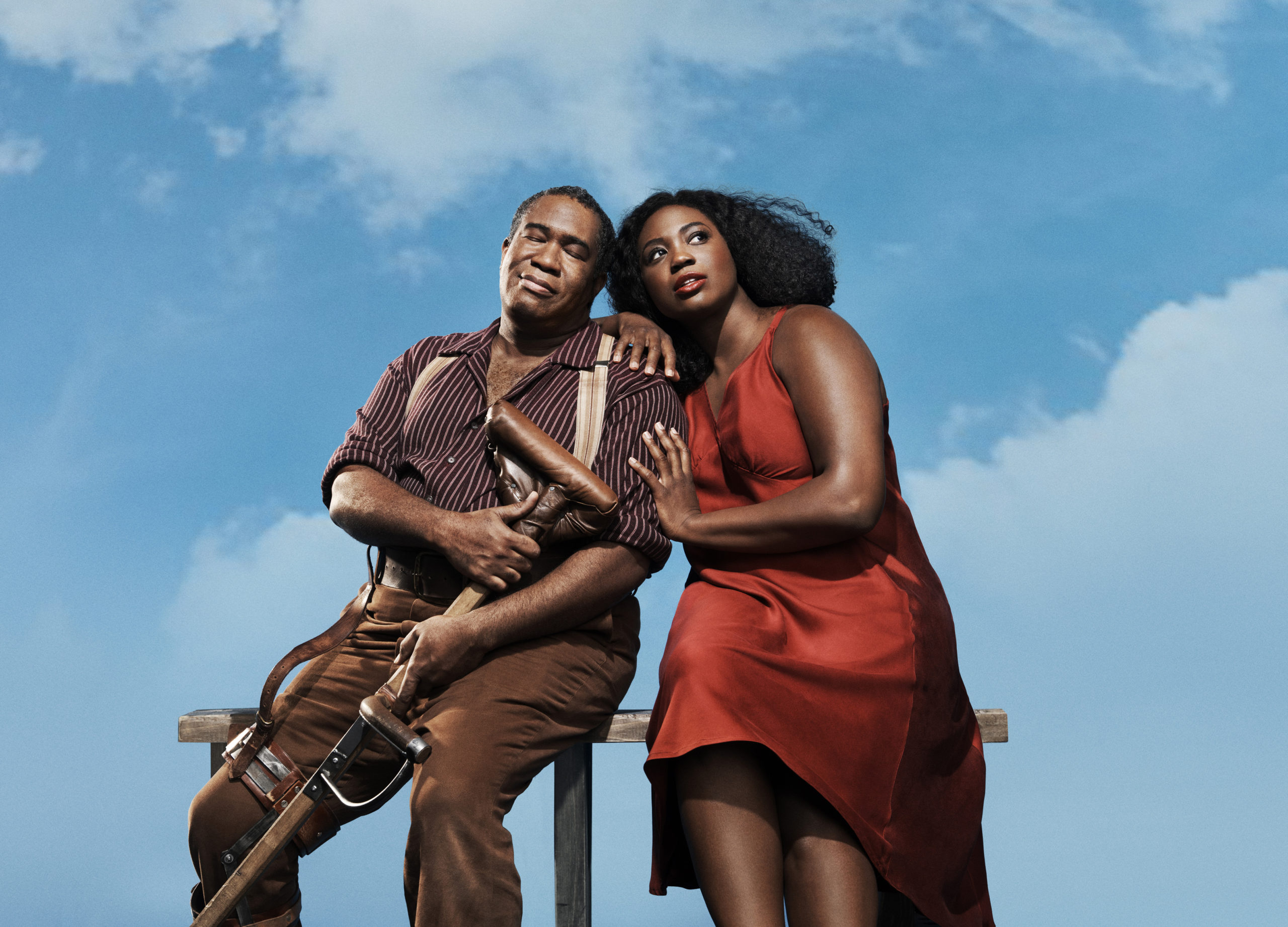 Eric Owens as Porgy and Angel Blue as Bess in the Gershwin's 