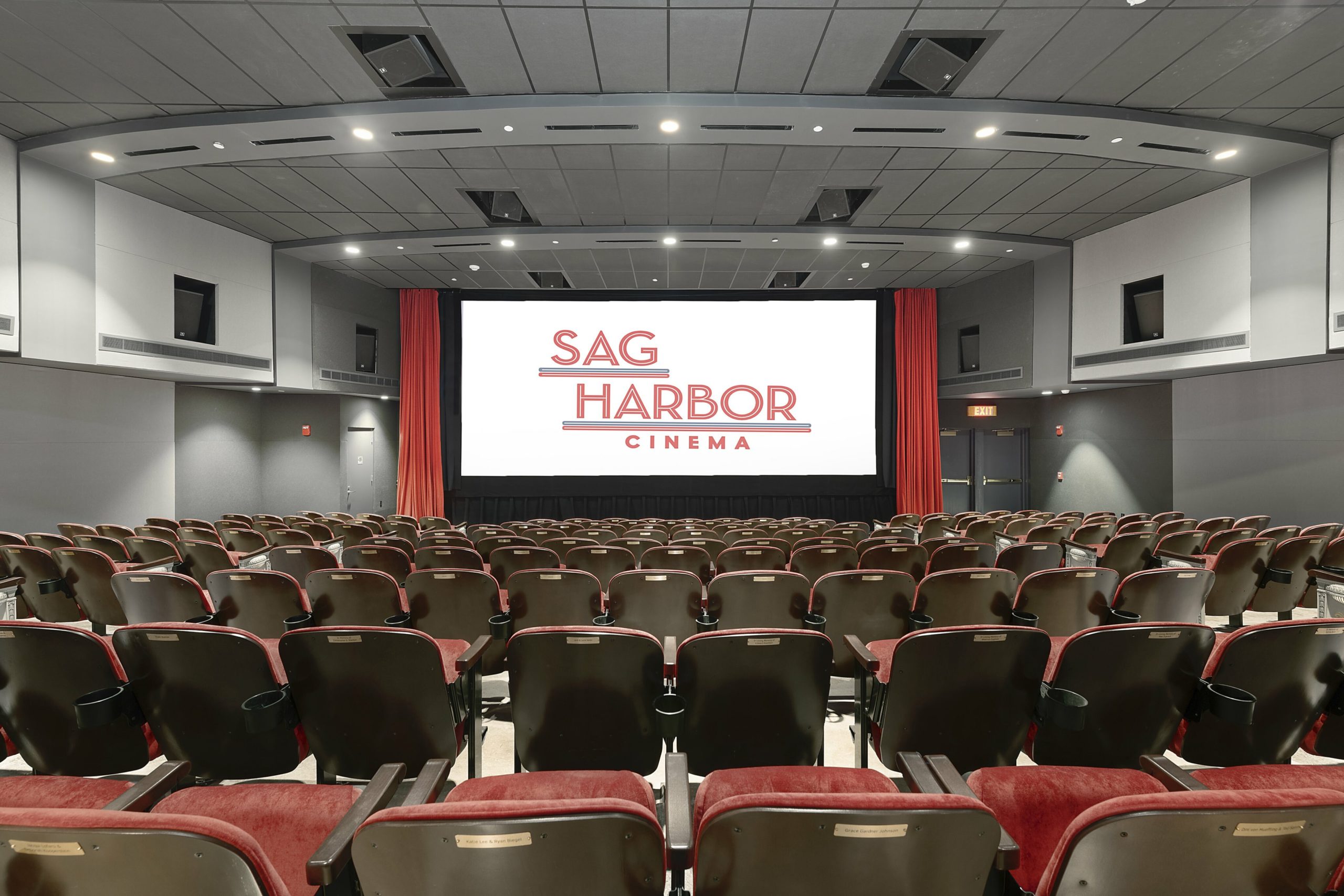 A sneak-peek inside the main theater at the new Sag Harbor Cinema.