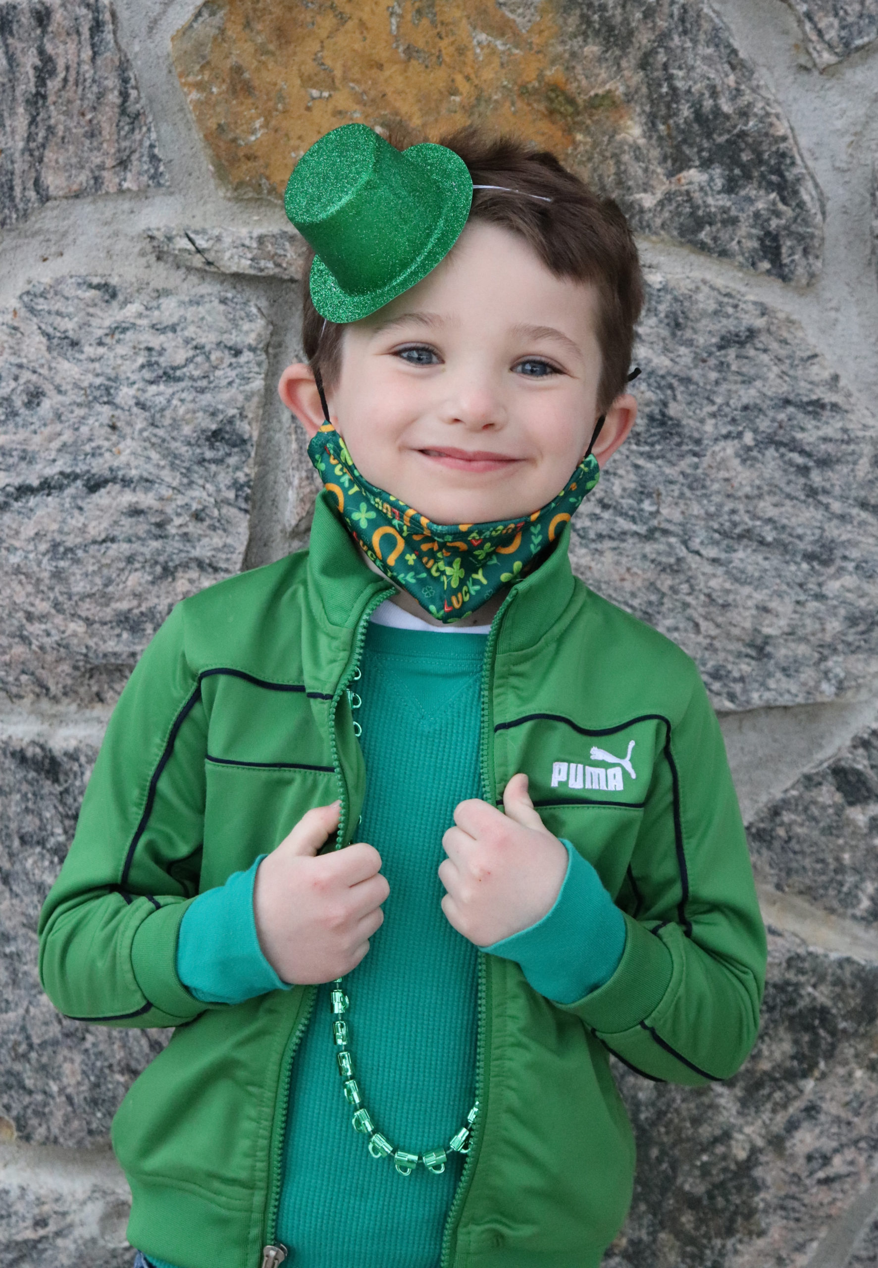 First-grade student, Christopher Lynch, prepares for Raynor Country Day School's first annual Leprechaun Leap.
COURTESY RAYNOR COUNTRY DAY SCHOOL