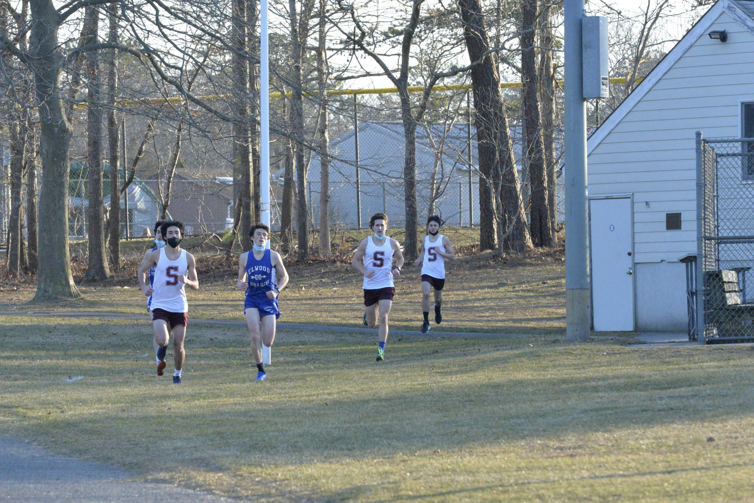 Southampton's Griffin Wei led the pack early, but eventually his teammates, Billy Malone and Evan Simeone, took over.
