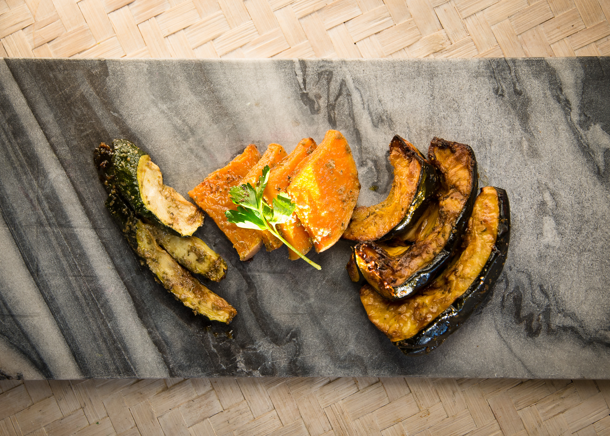 Honest Plate roasted squash and sweet potato.