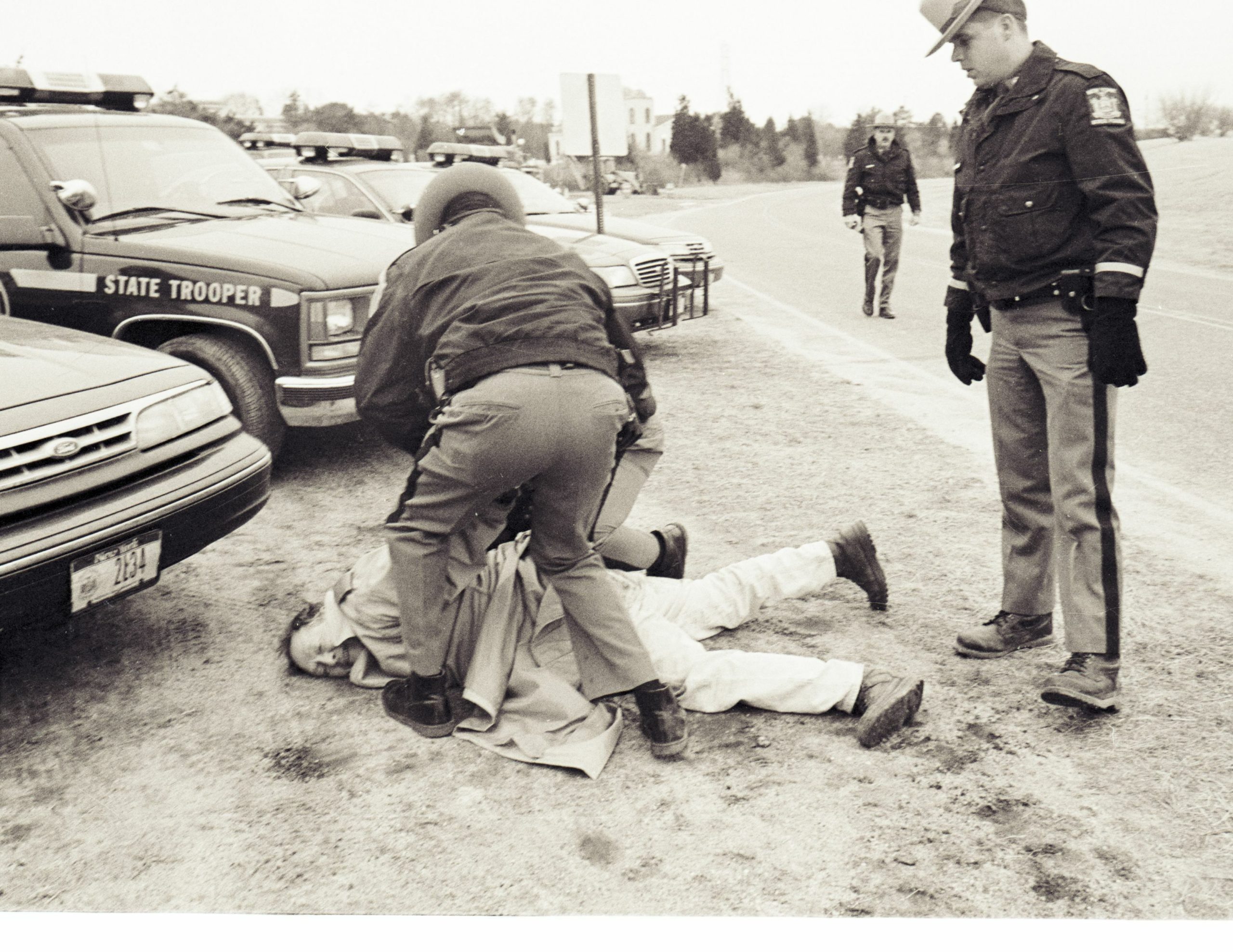 Bob Zellner, then co-chair of the Southampton Anti-Bias Task Force, was arrested in 2000 during a Shinnecock-led protest at Parrish Pond in Southampton.