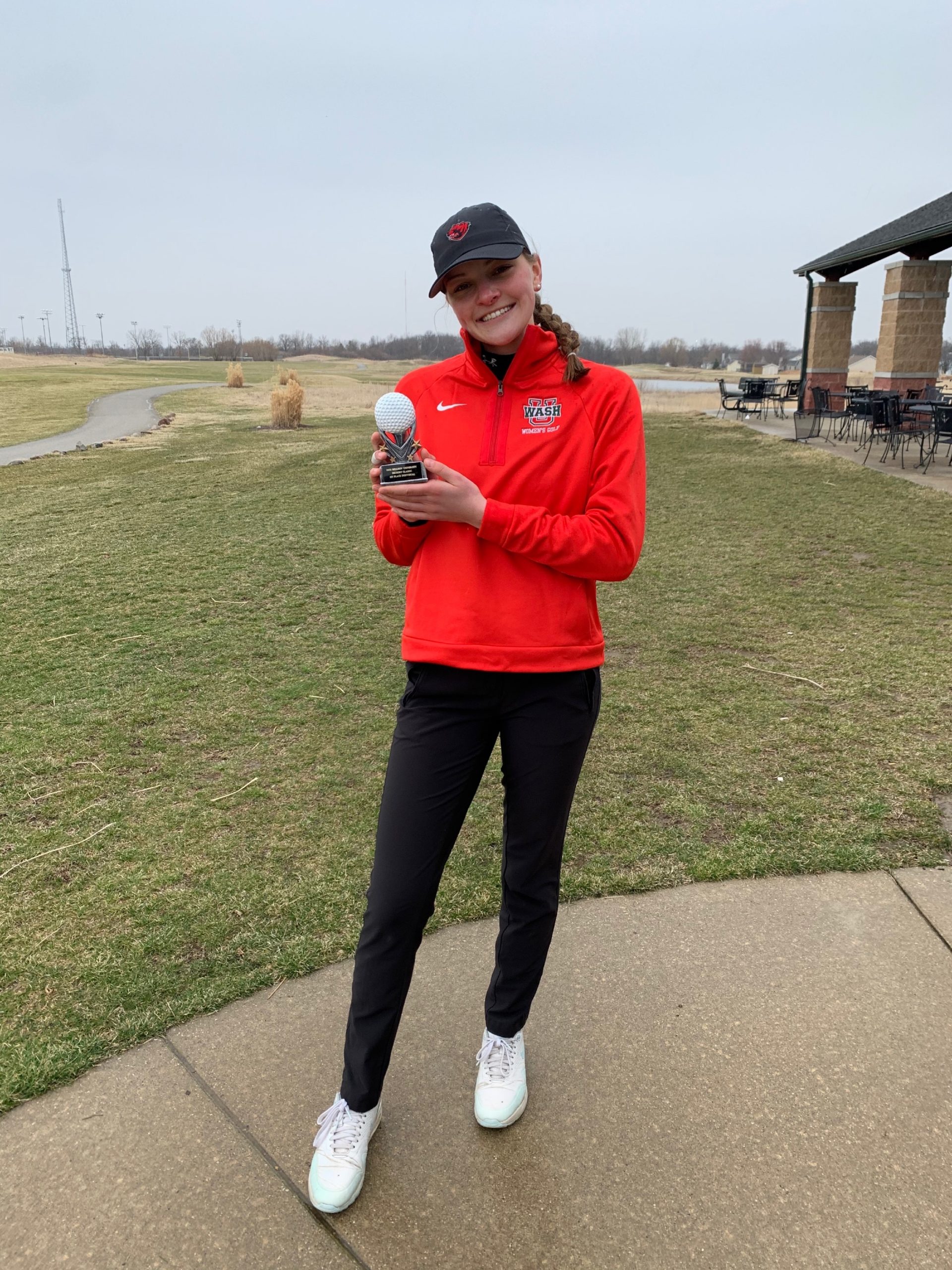 Southampton's Caraline Oakley, a freshman at Washington University in St. Louis, won her first ever college golf tournament, the Dechert Classic on March 14.