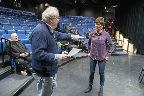 An adult acting class at Bay Street Theater in March 2019.