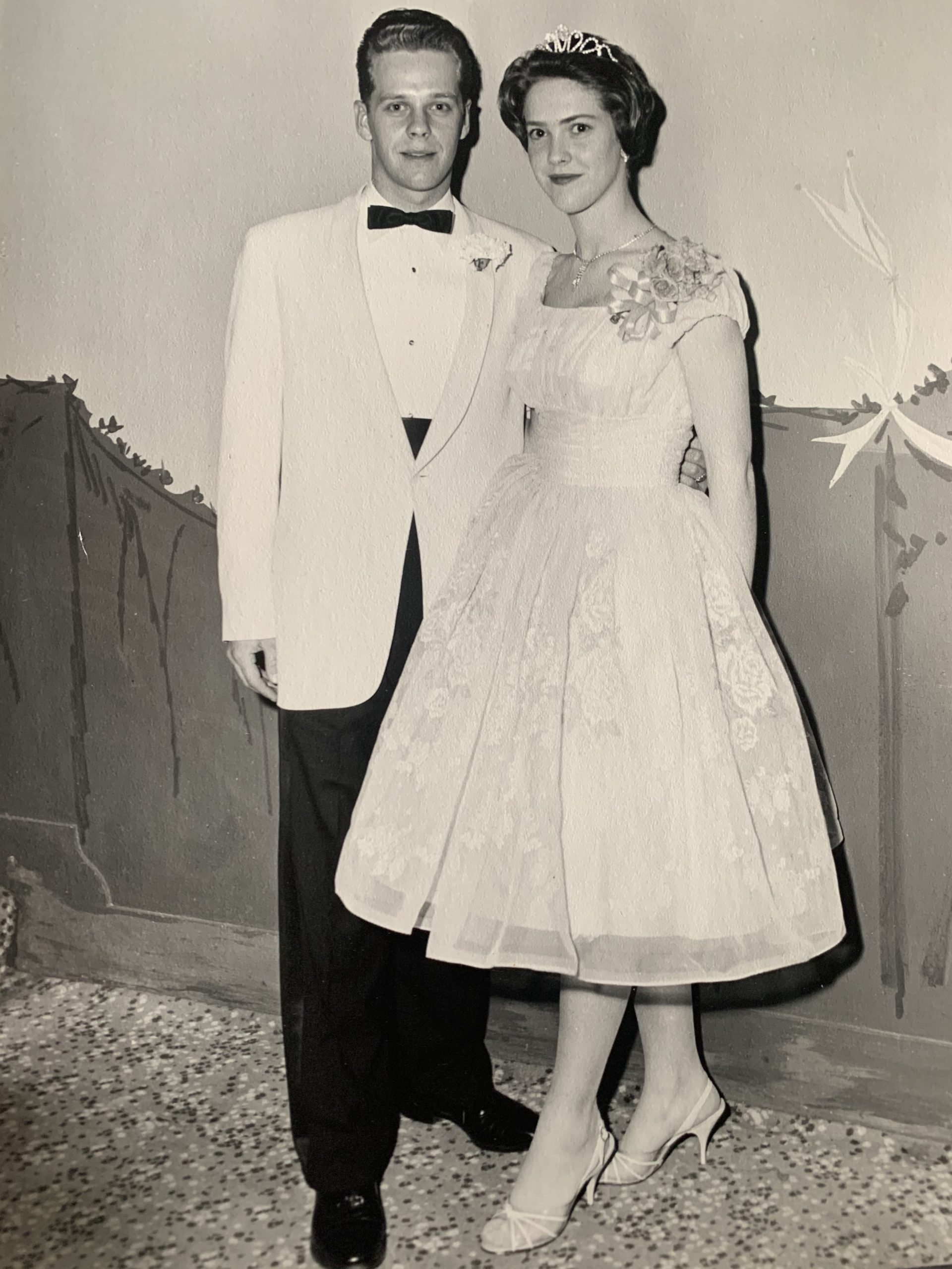 Charles and Virginia Styler, high school prom.