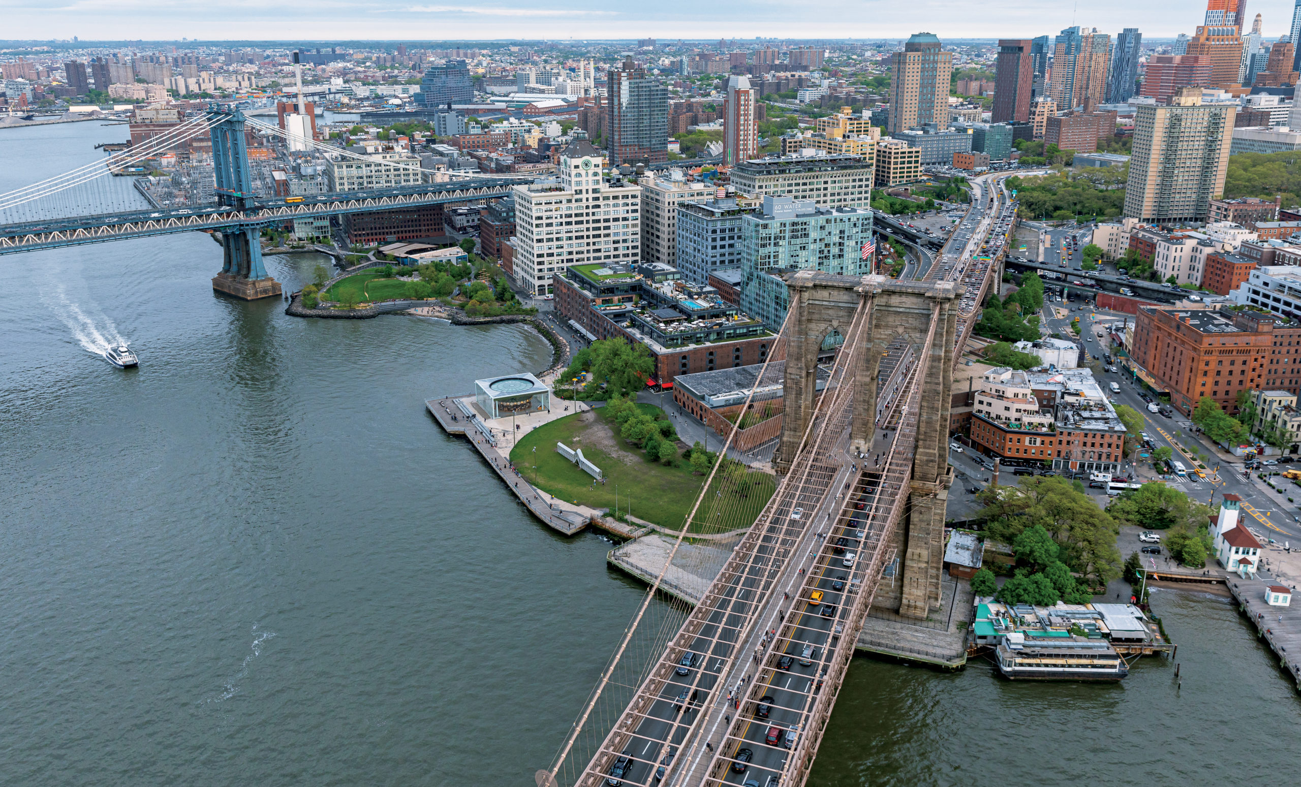 The Dumbo section of Brooklyn Bridge Park, 2019.