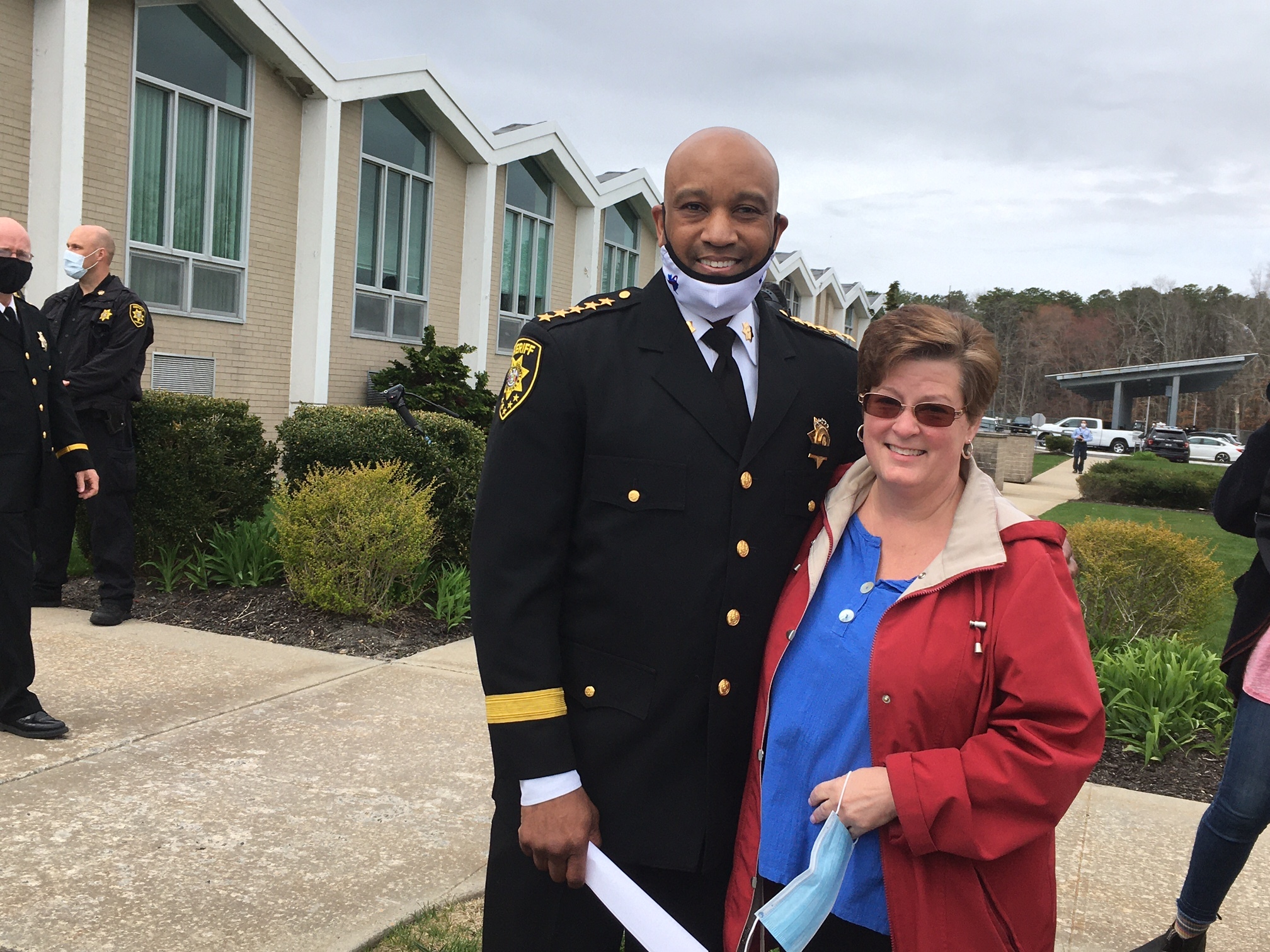 Sheriff Errol D. Toulon, Jr. with Stacey Reister