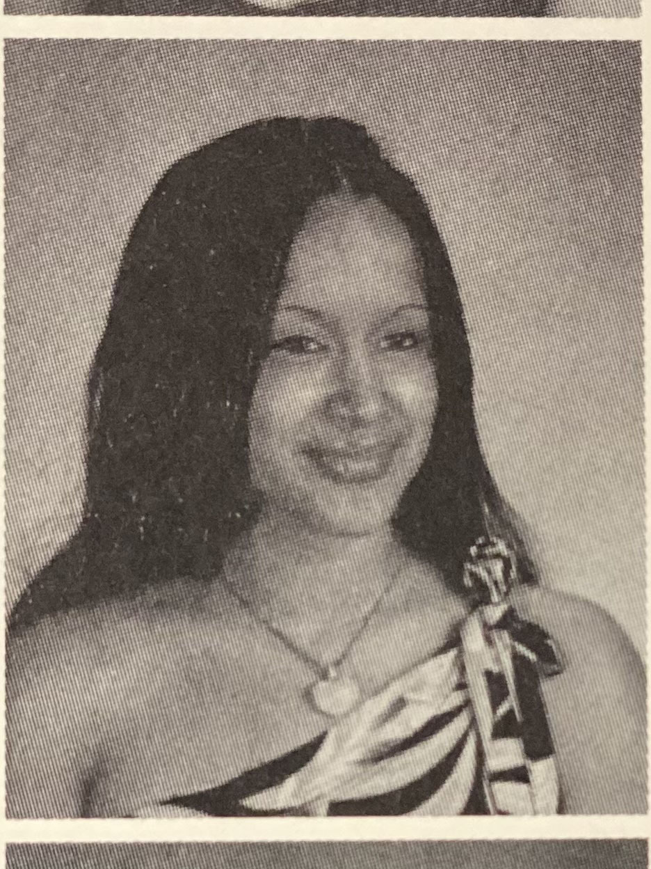 Jessica Evans' tenth grade yearbook photo, taken at Westhampton Beach High School in 2003.  COURTESY JESSICA EVANS