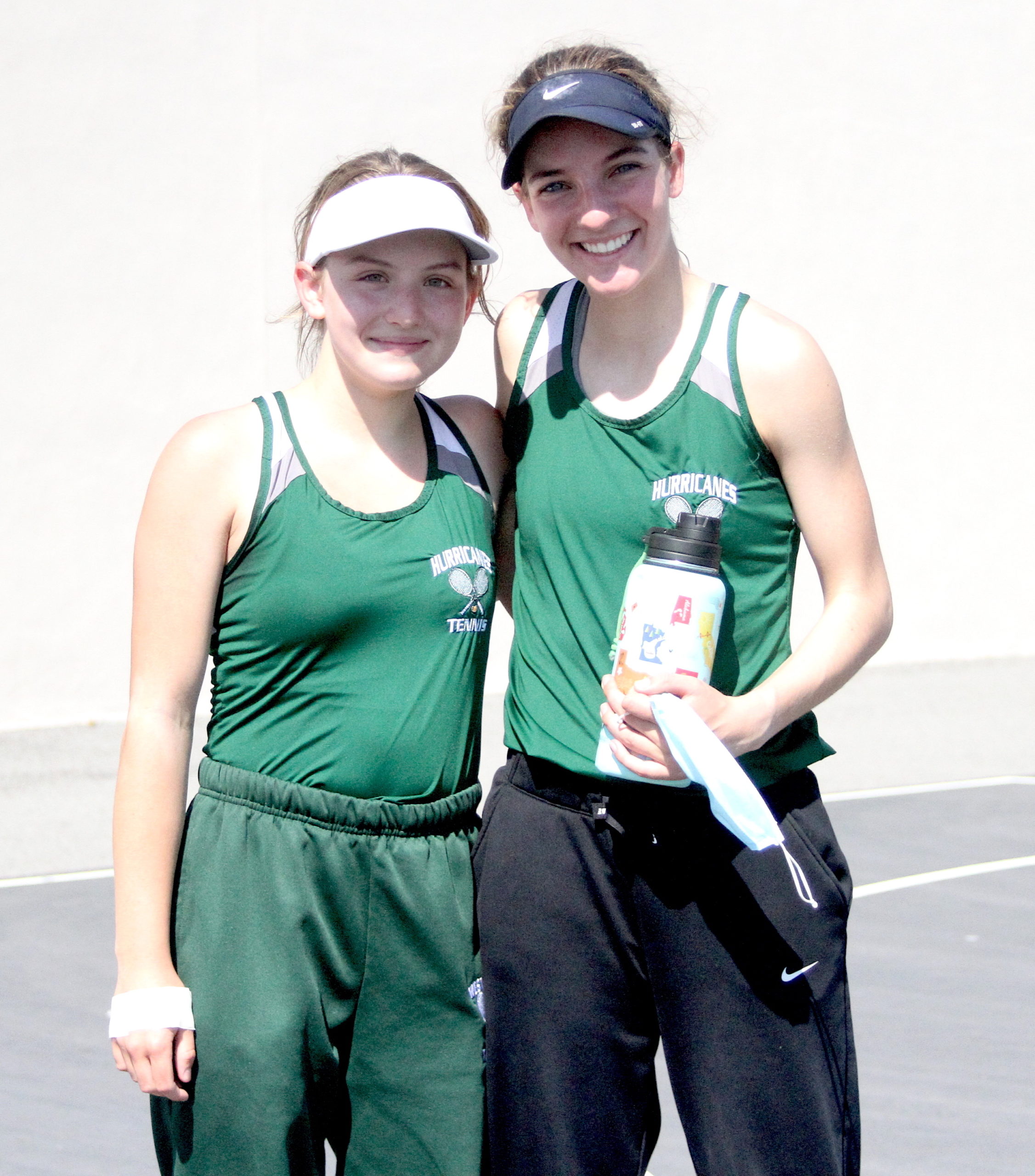 Westhampton Beach teammates Matilda Buchen, an eighth-grader, and Rose Hayes, a junior, faced off in the Division IV singles finals.