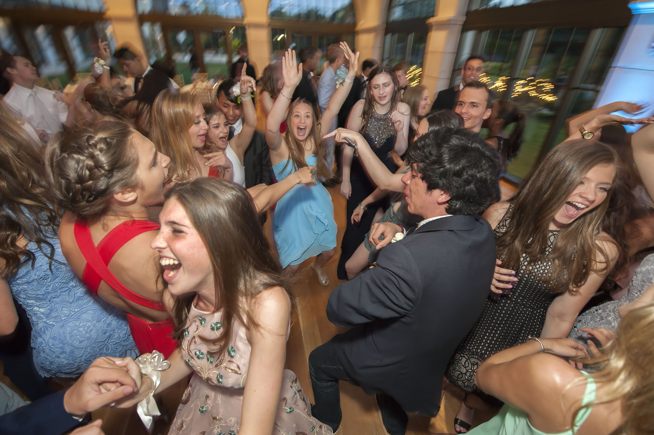 Dancing during the 2016 Pierson High School Senior Prom at The Muses on the campus of the Greek Orthodox Church of the Hamptons.      MICHAEL HELLER